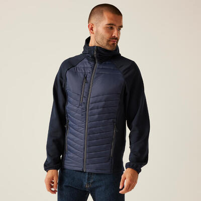 Gevulde jas hiking heren nagate hybrid jacket