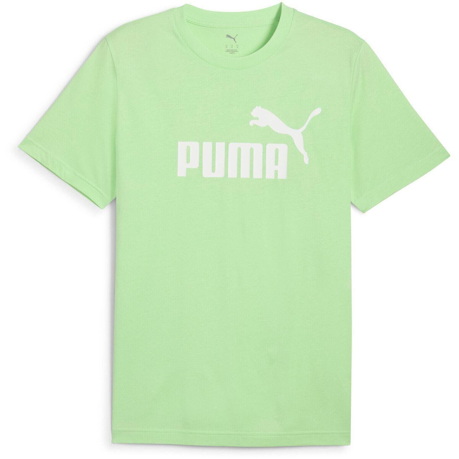 T-shirt Puma Ess No. 1 Logo Tee S, Vert, Hommes 4/5
