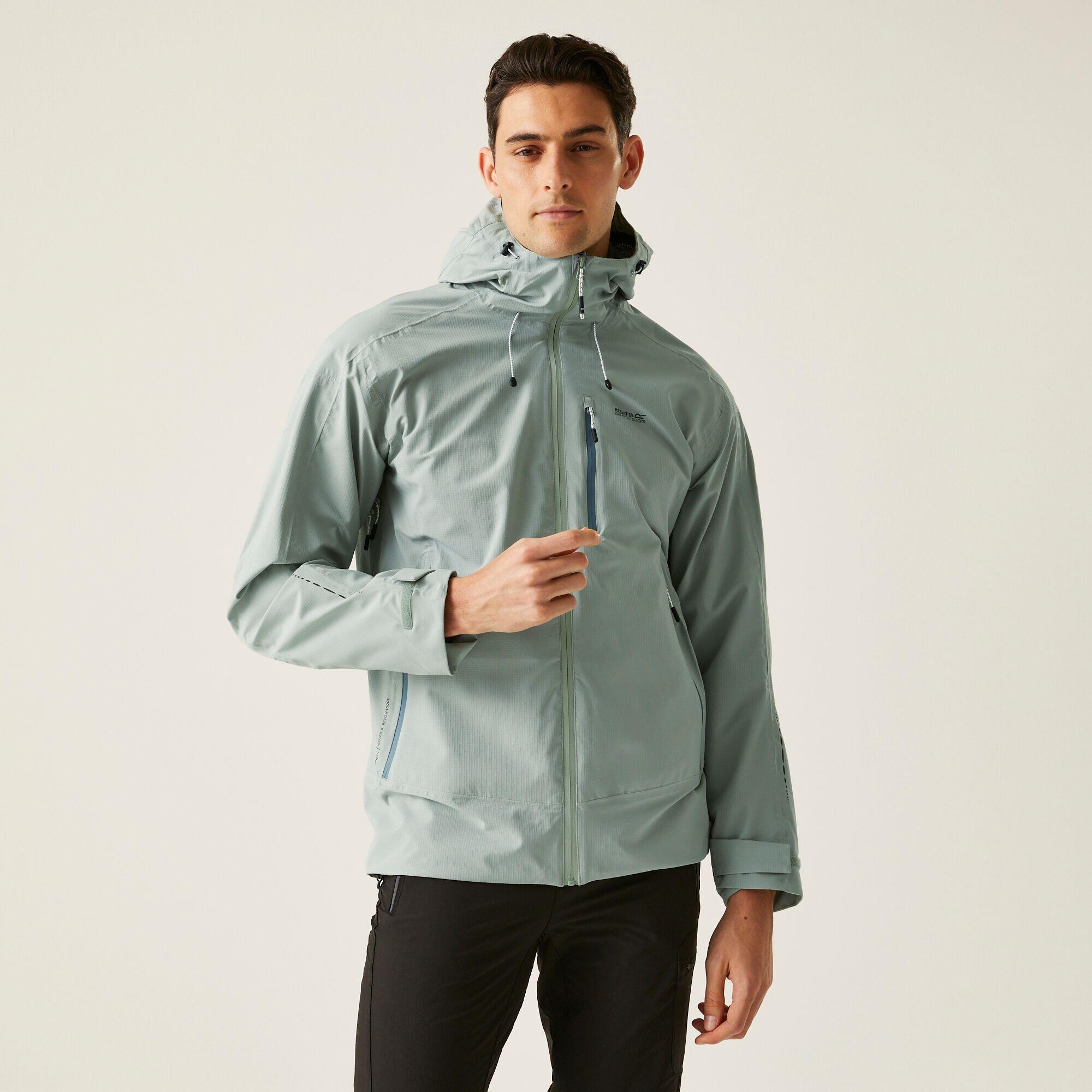 REGATTA Herren Wandern Jacke wasserdicht, atmungsaktiv, leicht - Okara, blau