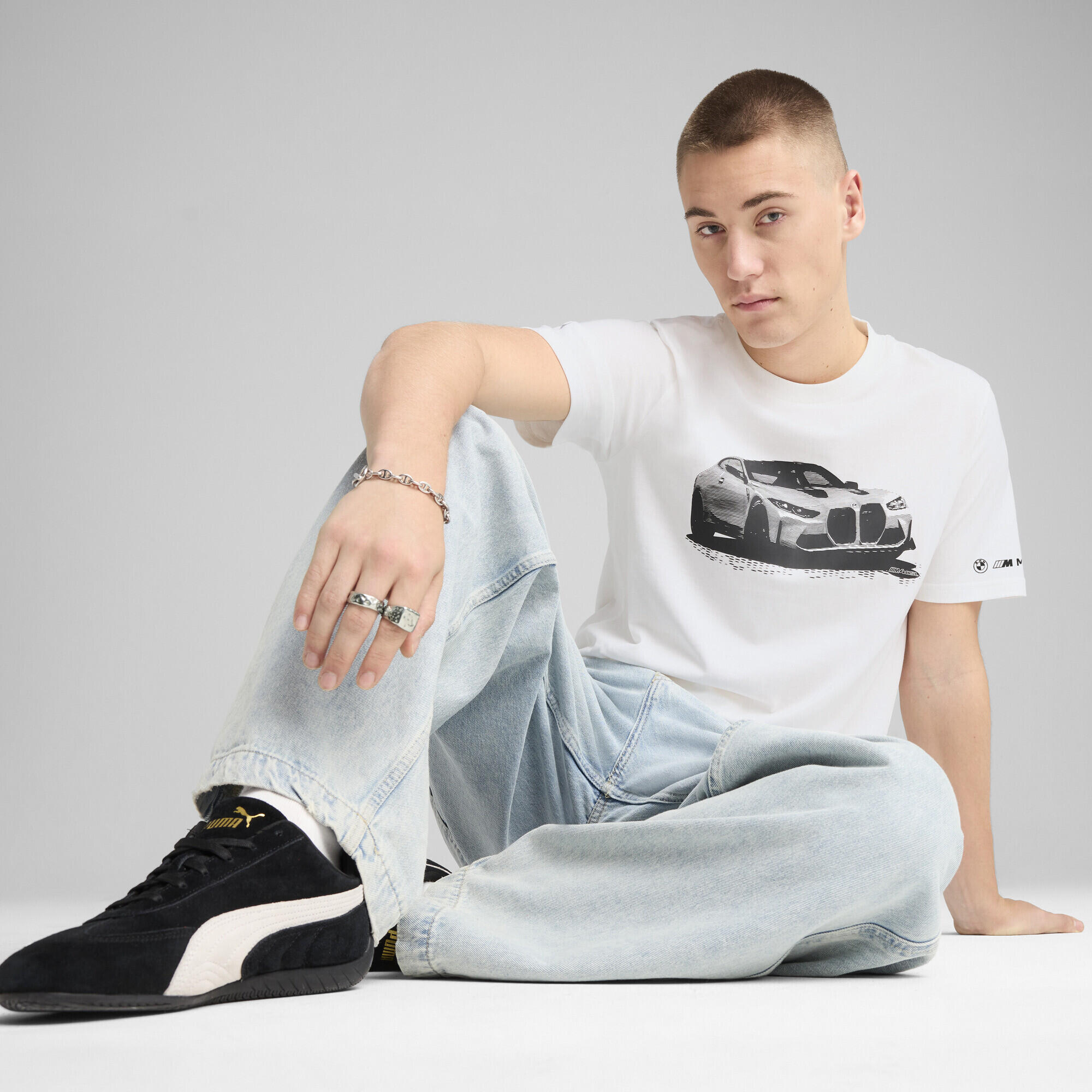 BMW M Motorsport Essentials Graphic T-Shirt Herren PUMA White 4/7