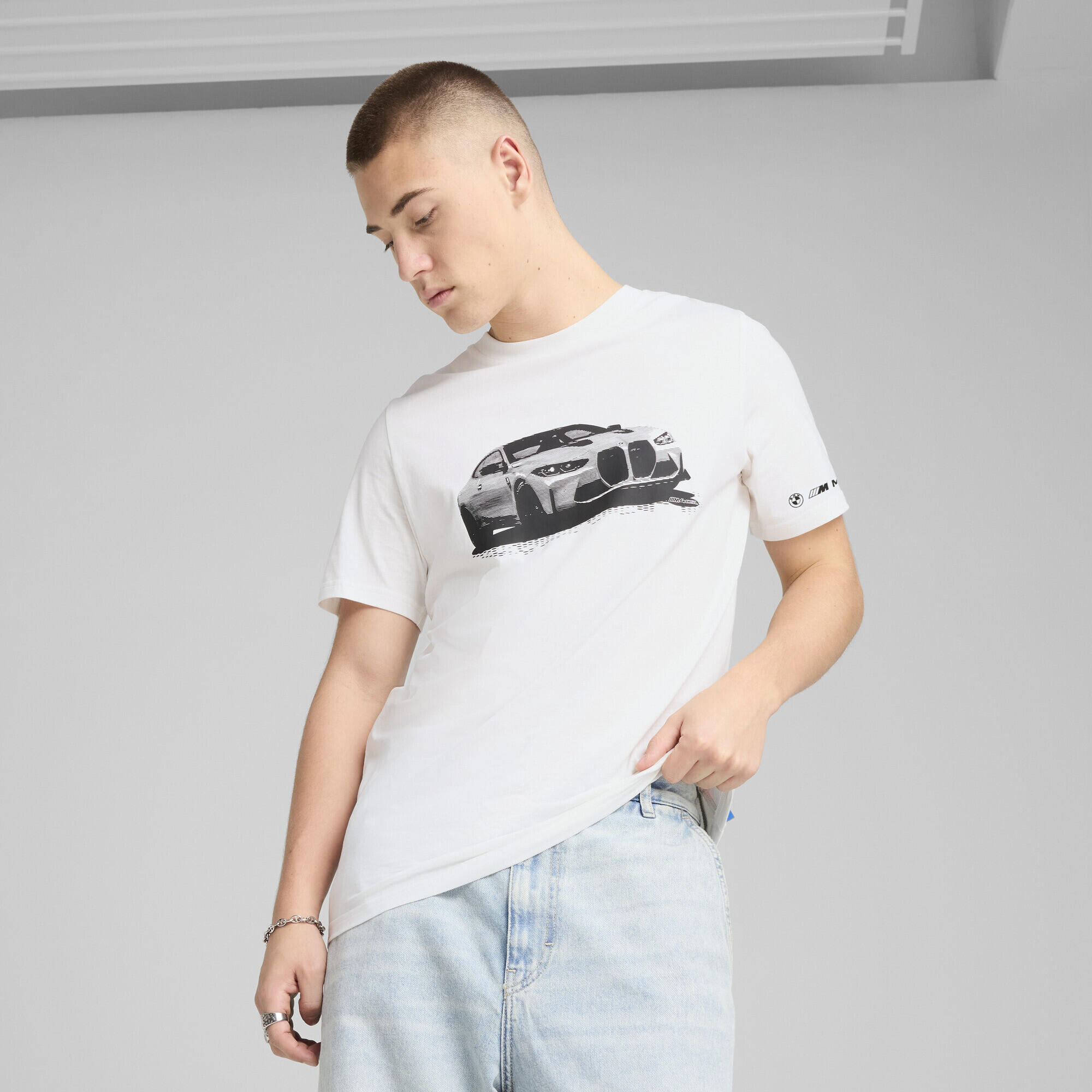 BMW M Motorsport Essentials Graphic T-Shirt Herren PUMA White 2/7