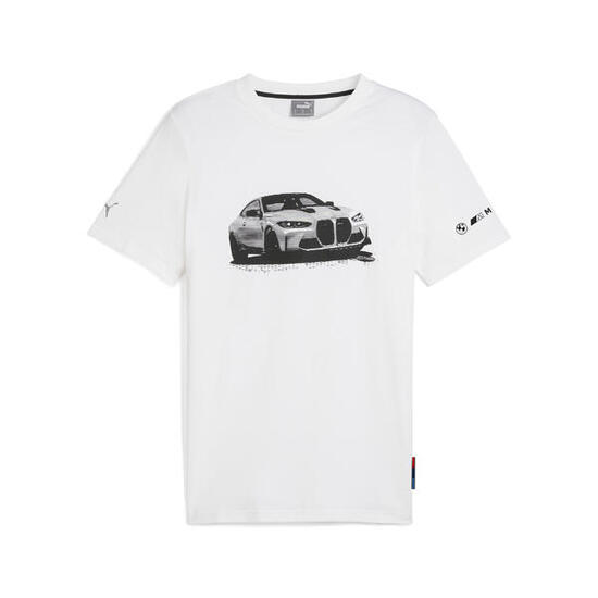 T-shirt grafica BMW M Motorsport Essentials da uomo PUMA White