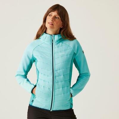 Gevulde jas dames insulated hooded andreson v hybrid