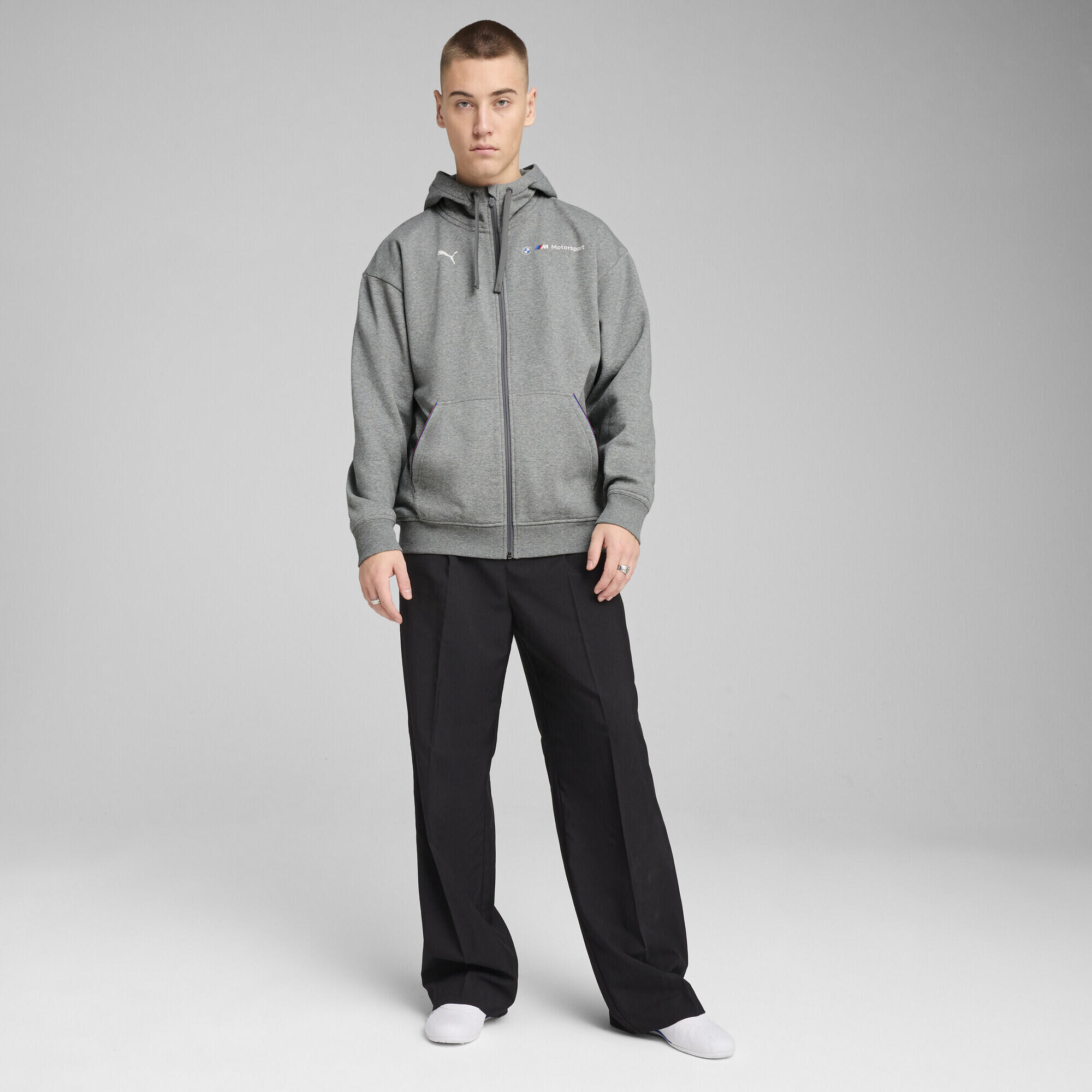 BMW M Motorsport Essentials+ Fleecejacke mit Kapuze Herren PUMA 6/7