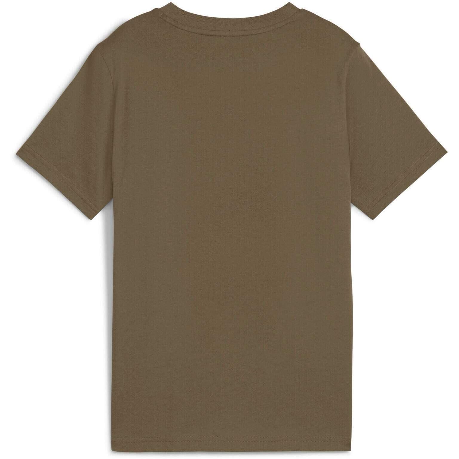 Camiseta Puma Ess 2 Color No.1 Logo Tee B, Marrón, Niños 2/2