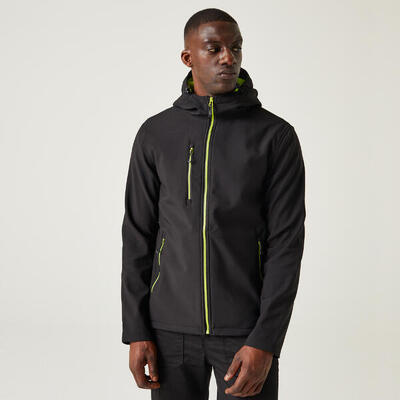 Jas hiking heren oranje ritsdetails nagate