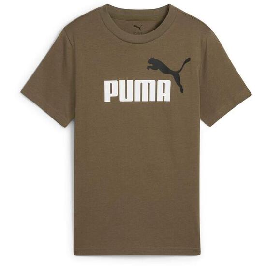 Camiseta Puma Ess 2 Color No.1 Logo Tee B, Marrón, Niños