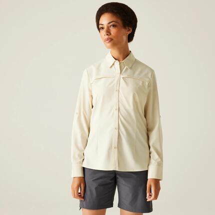 Damen Wandern T-Shirt - Travel Packaway Long Sleeved Shirt