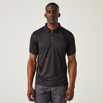 Herren T-Shirt - Nagate Polo Shirt, schwarz
