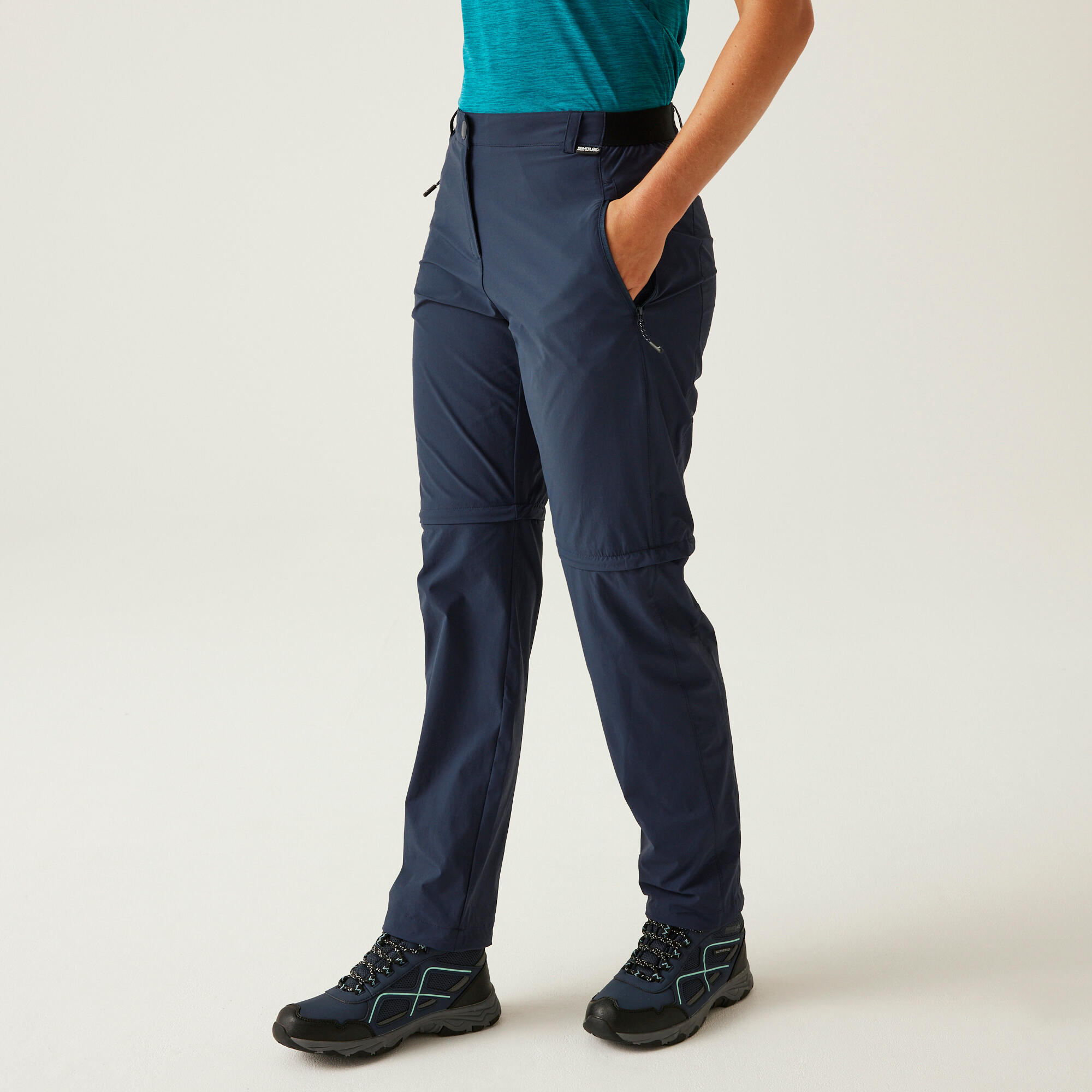 REGATTA Womens Travel Light Zip Off Packaway Trousers
