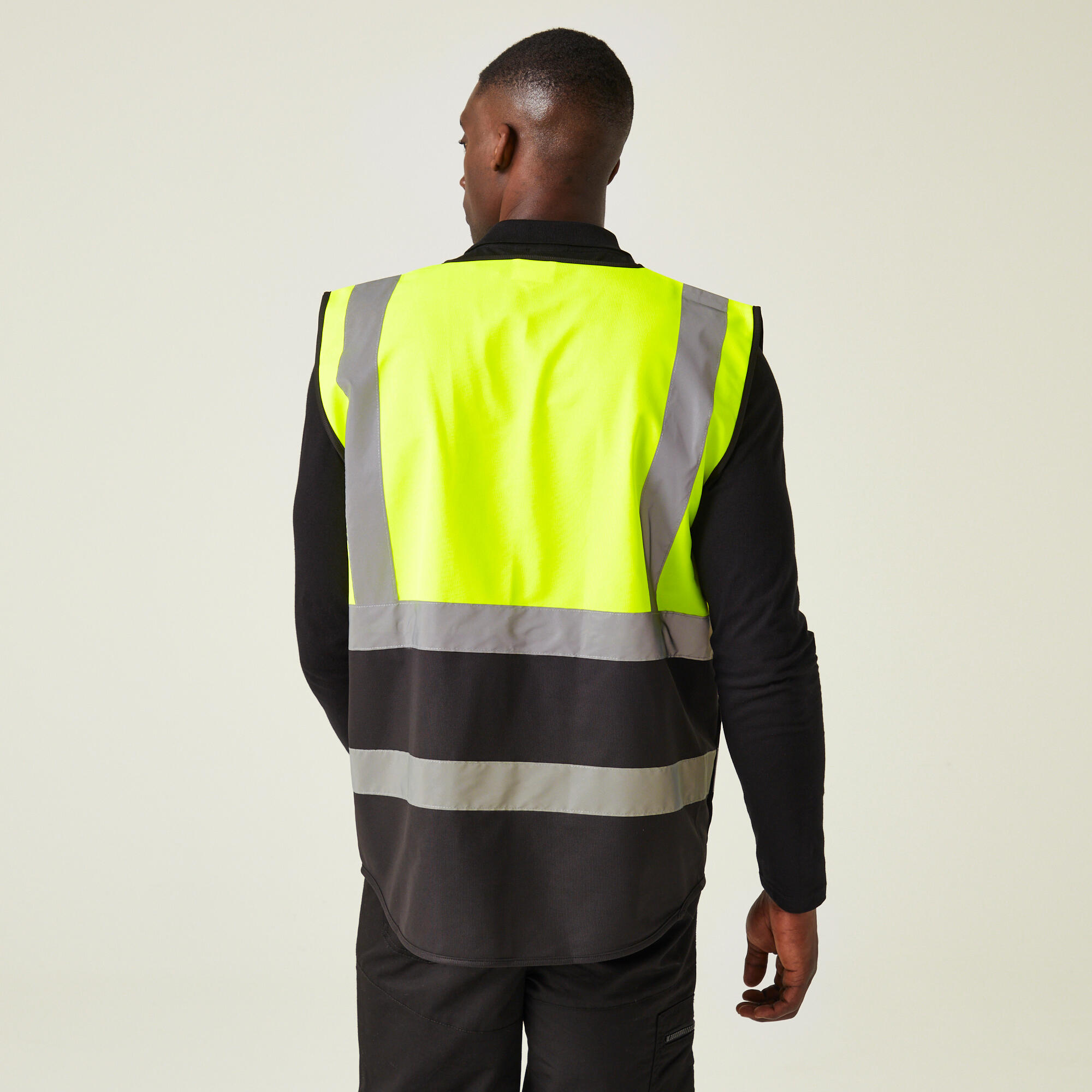 T-shirt Korte Mouwen Hiking Heren Reflecterende Strips Meerdere Zakjes 2/7