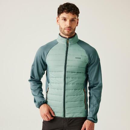 Doudoune Synthétique Randonnée - Clumber Hybrid verte homme