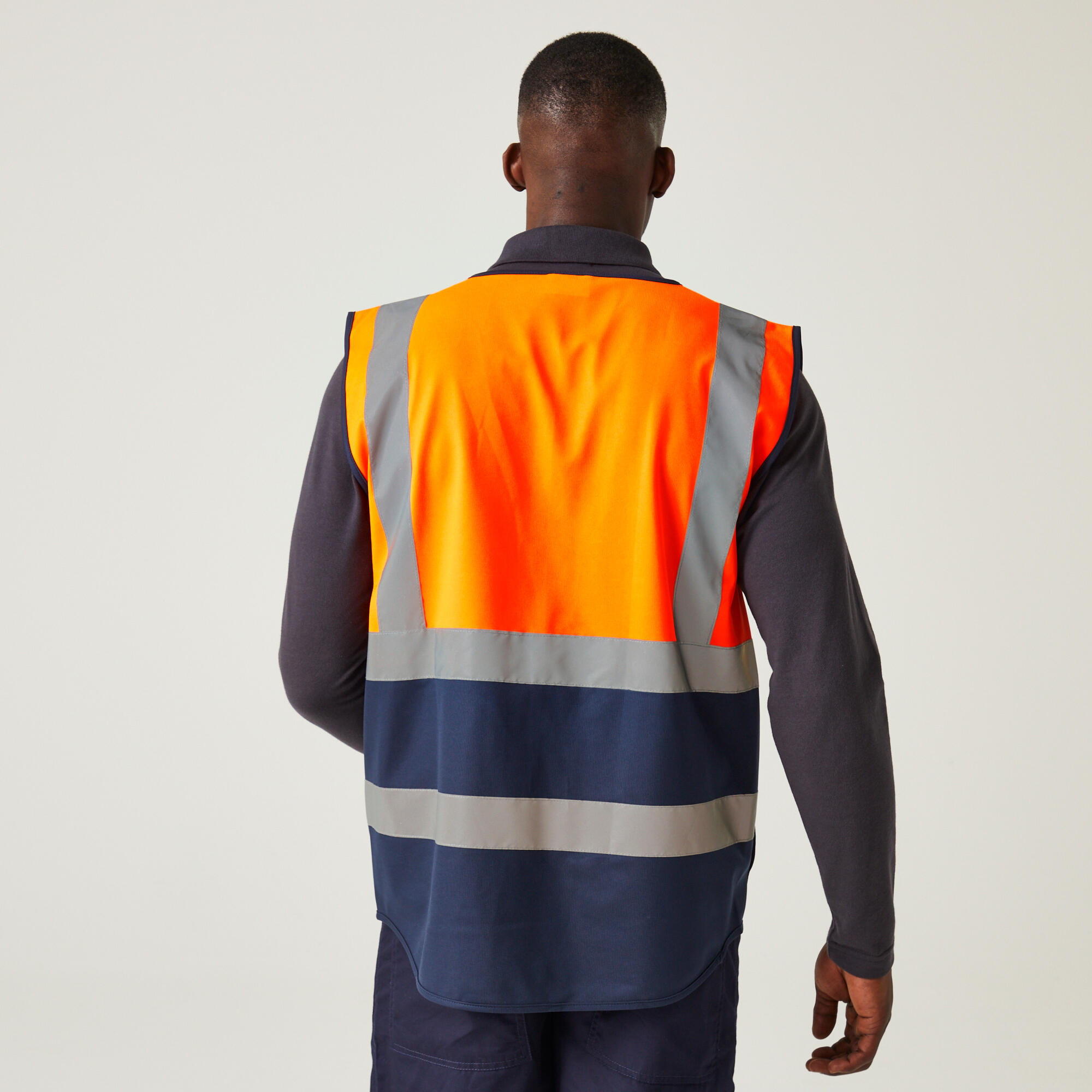 T-shirt Korte Mouwen Hiking Heren Reflecterende Strips Meerdere Zakjes 2/7