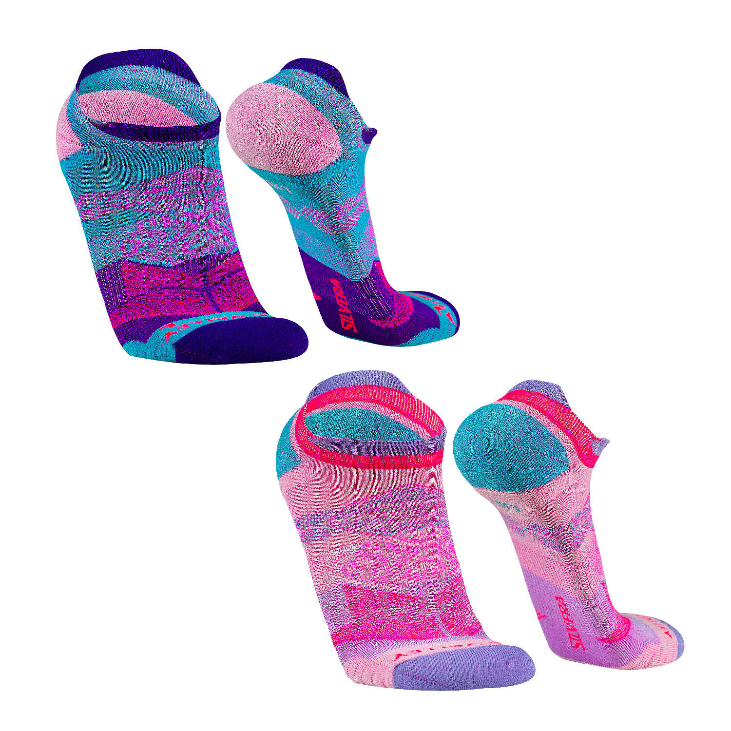 Silvera Nanotech - Chaussettes Courtes Homme Femme Sport Légères Running Tennis Padel Yoga Cheville - Chaussettes - Rose - 44 L - Decathlon