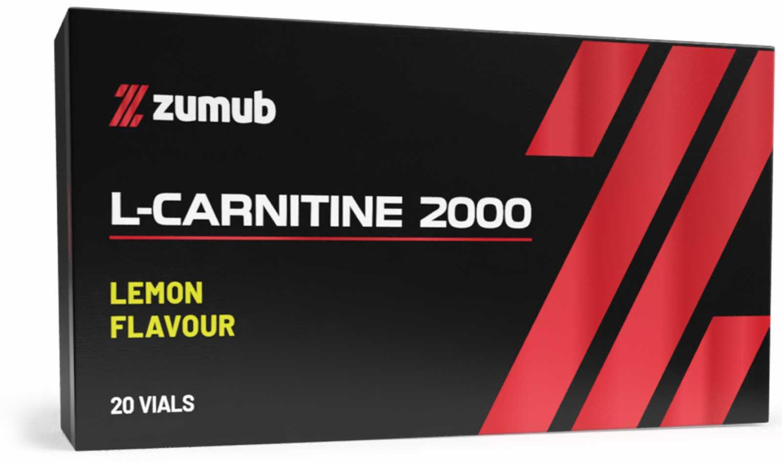 Zumub l-carnitine 2000 20 vials - limão