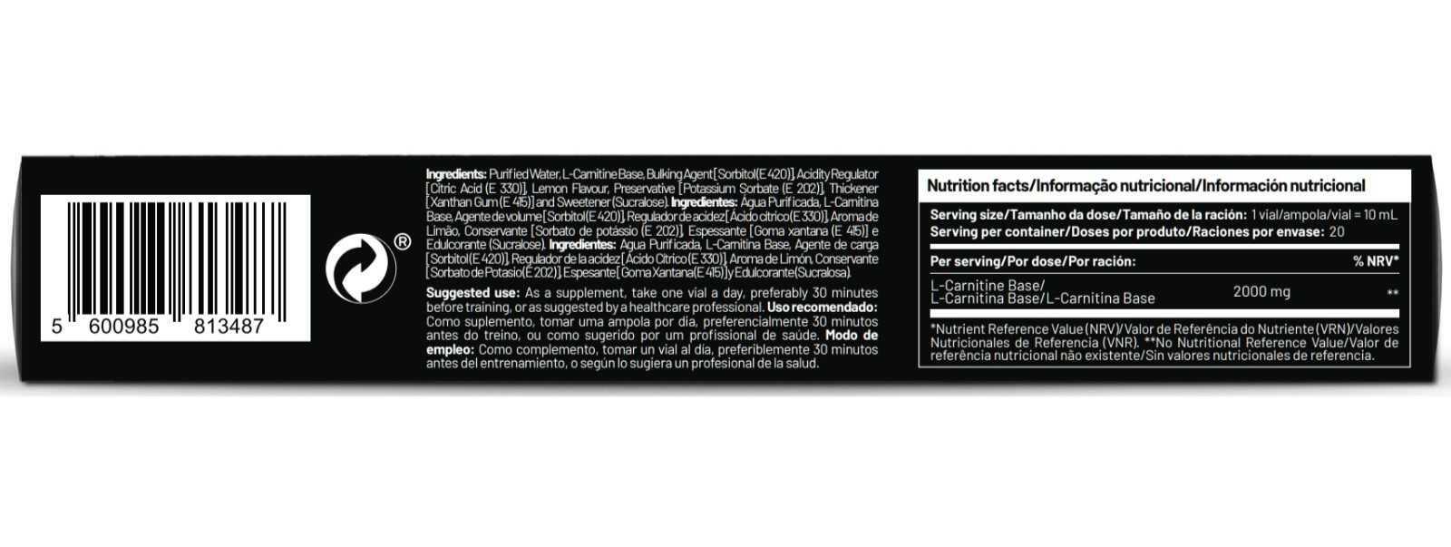Zumub L-Carnitina 2000 20 fiale - Limone 2/2