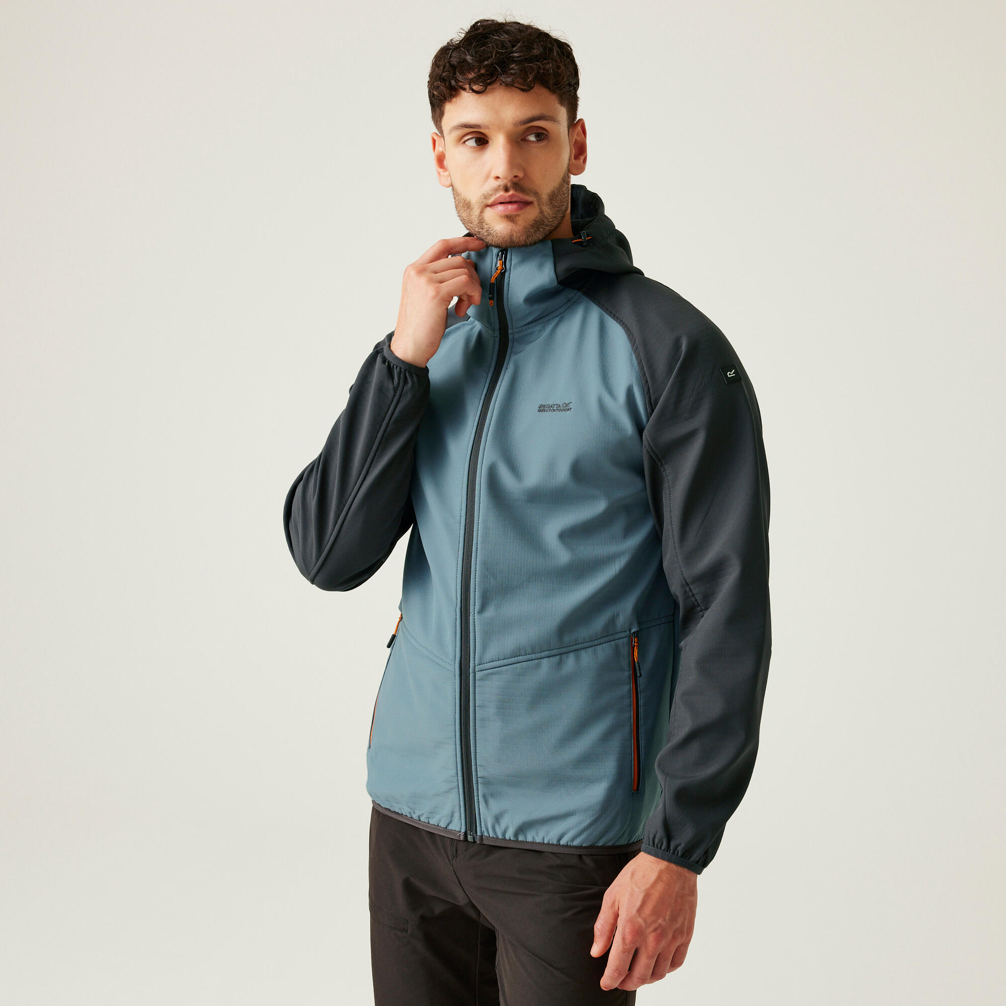Veste Regatta Arec III - Homme - Bleu Marine - Softshell - Coupe-vent Déperlant - Capuche - Taille M