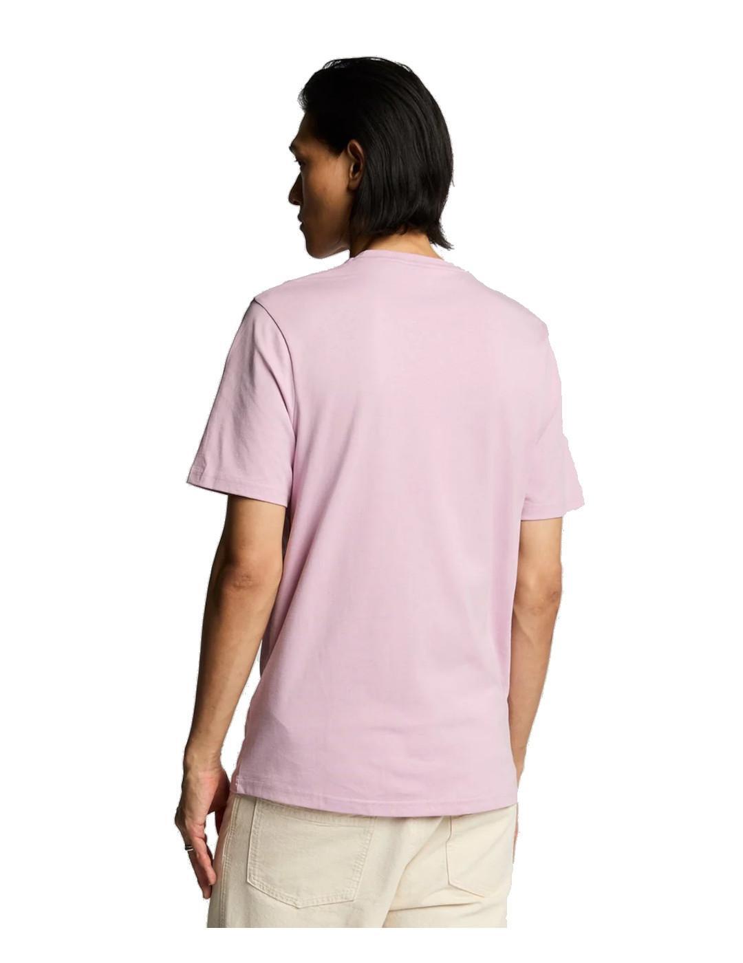 T-shirt pour homme Lyle & Scott uni rose 3/5
