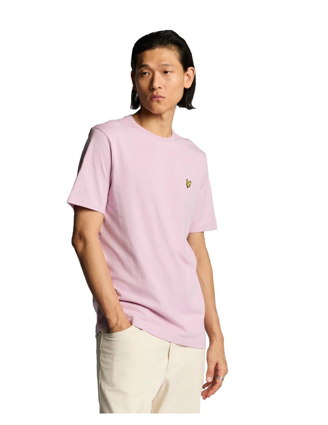 T-shirt pour homme Lyle & Scott uni rose 2/5