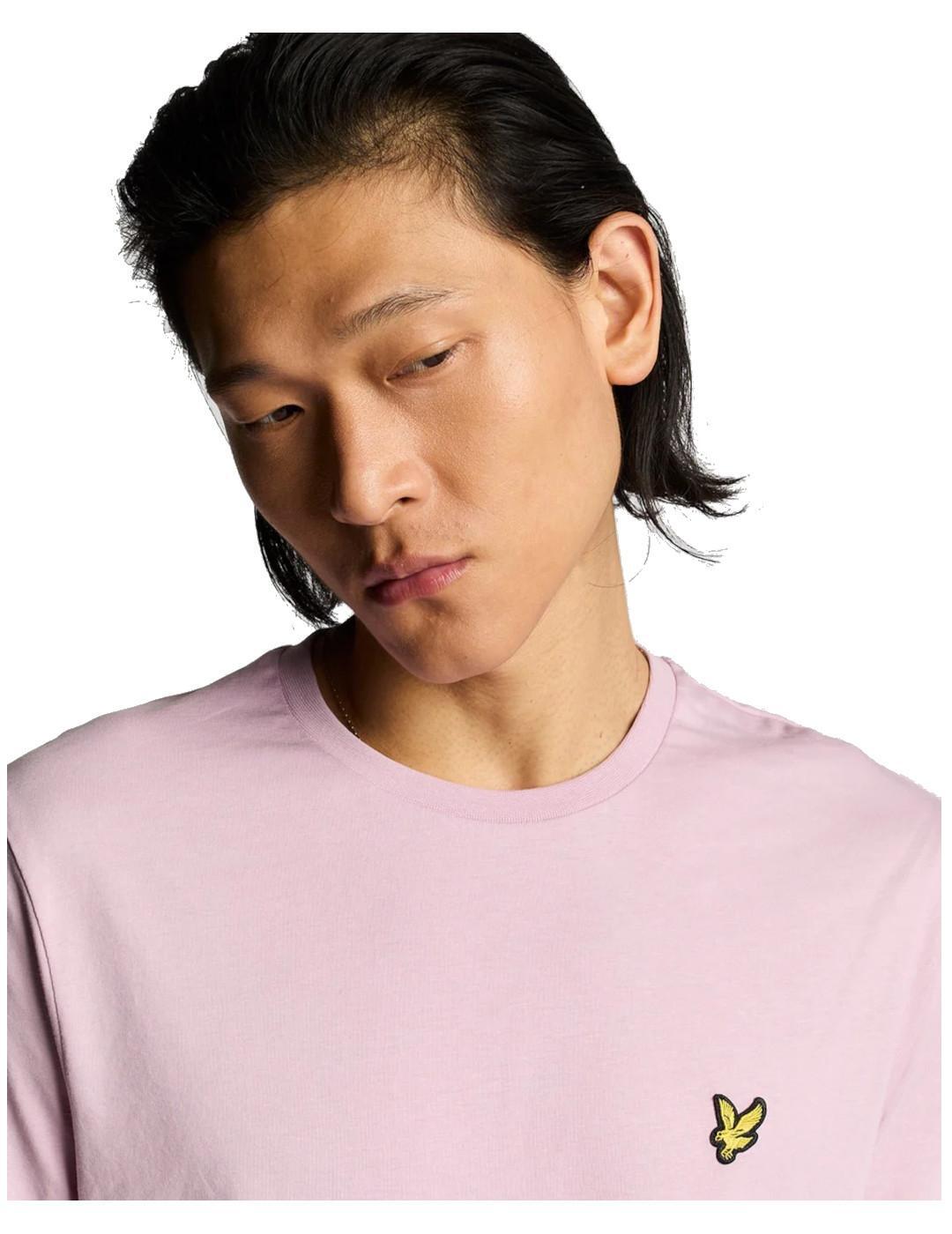 T-shirt pour homme Lyle & Scott uni rose 4/5