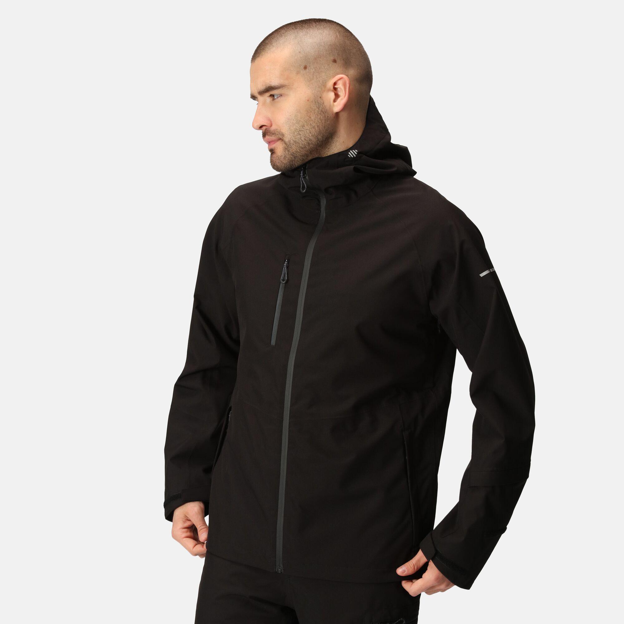 REGATTA Herren Wandern Jacke Wasserdicht - X-Pro Beacon, grau und schwarz