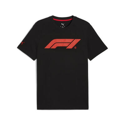 F1® essentials logo t-shirt voor heren puma black