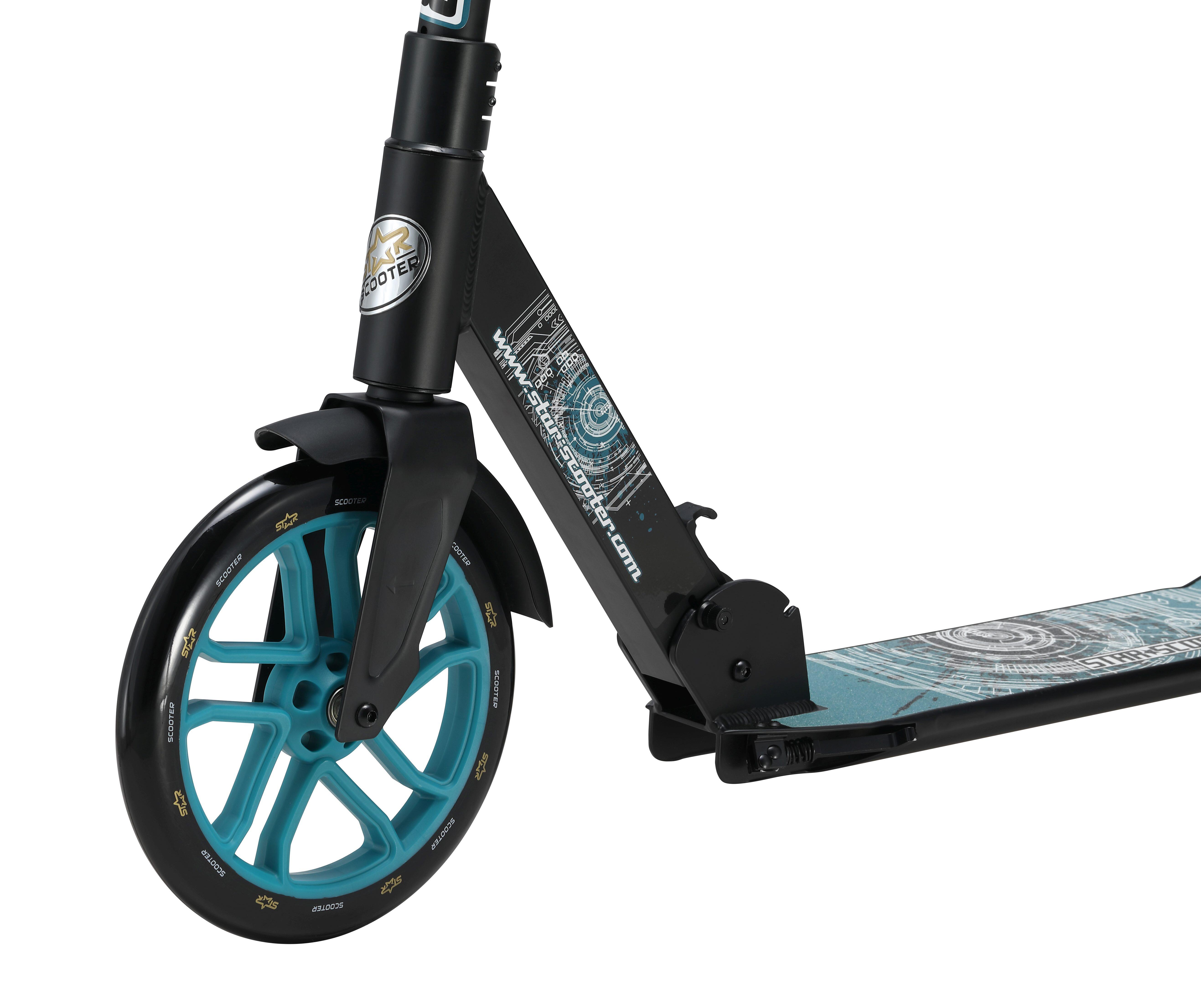 Trottinette Pliable Enfant/Adulte 205 Mm Roues XXL – Star Scooter Pour 7-10 Ans, Très Stable Et Confortable