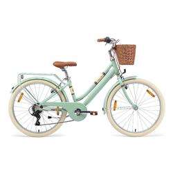 Vélo enfant 24 pouces à partir de 10 - 13 ans, VTC City Retro