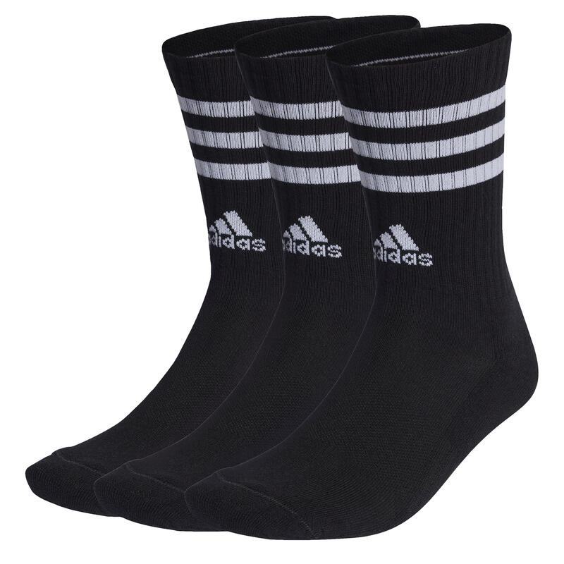 Ponožky 3-Stripes Cushioned Crew – 3 páry