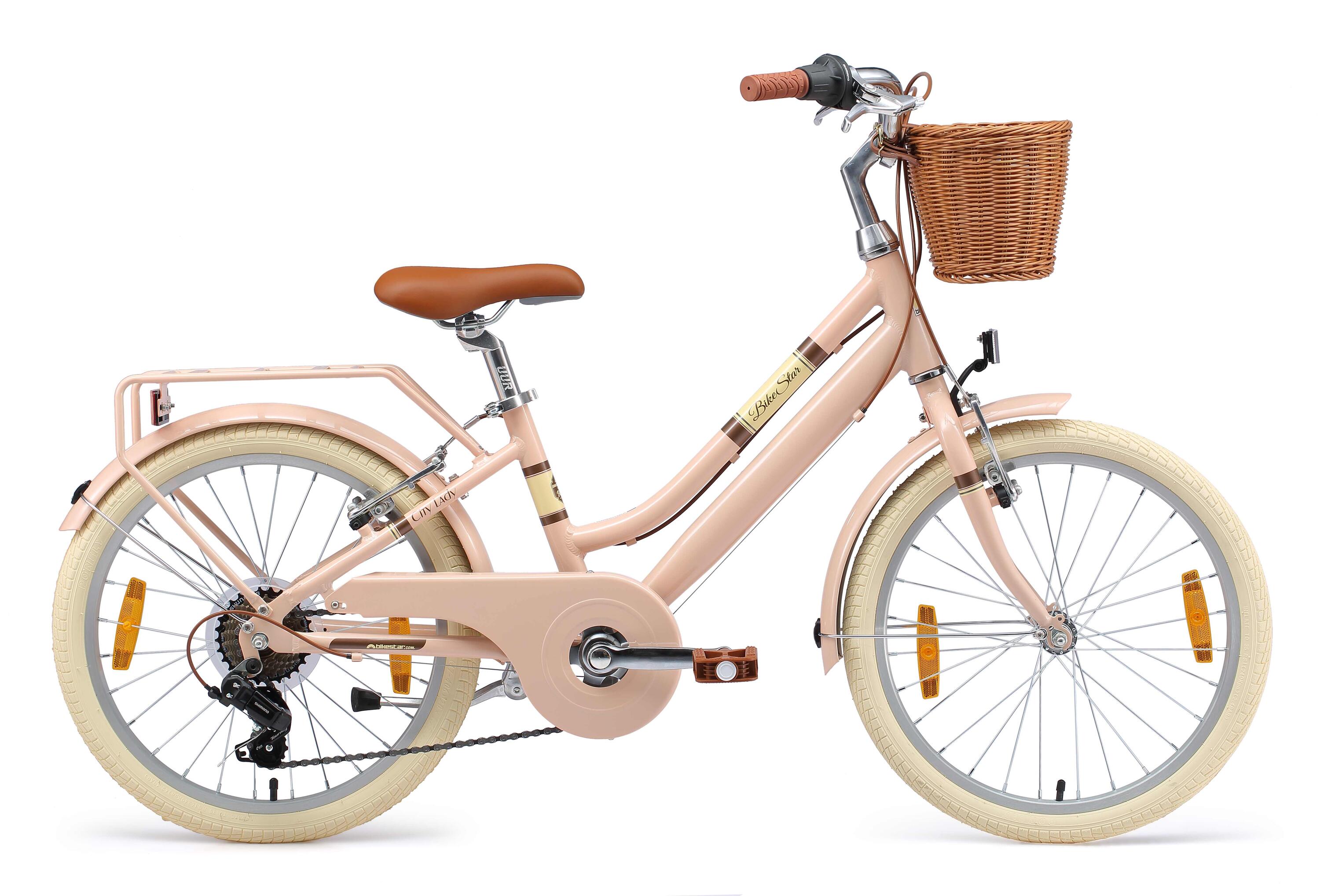 BIKESTAR Kinderfahrrad 20 Zoll von 6 - 9 Jahre, City Retro