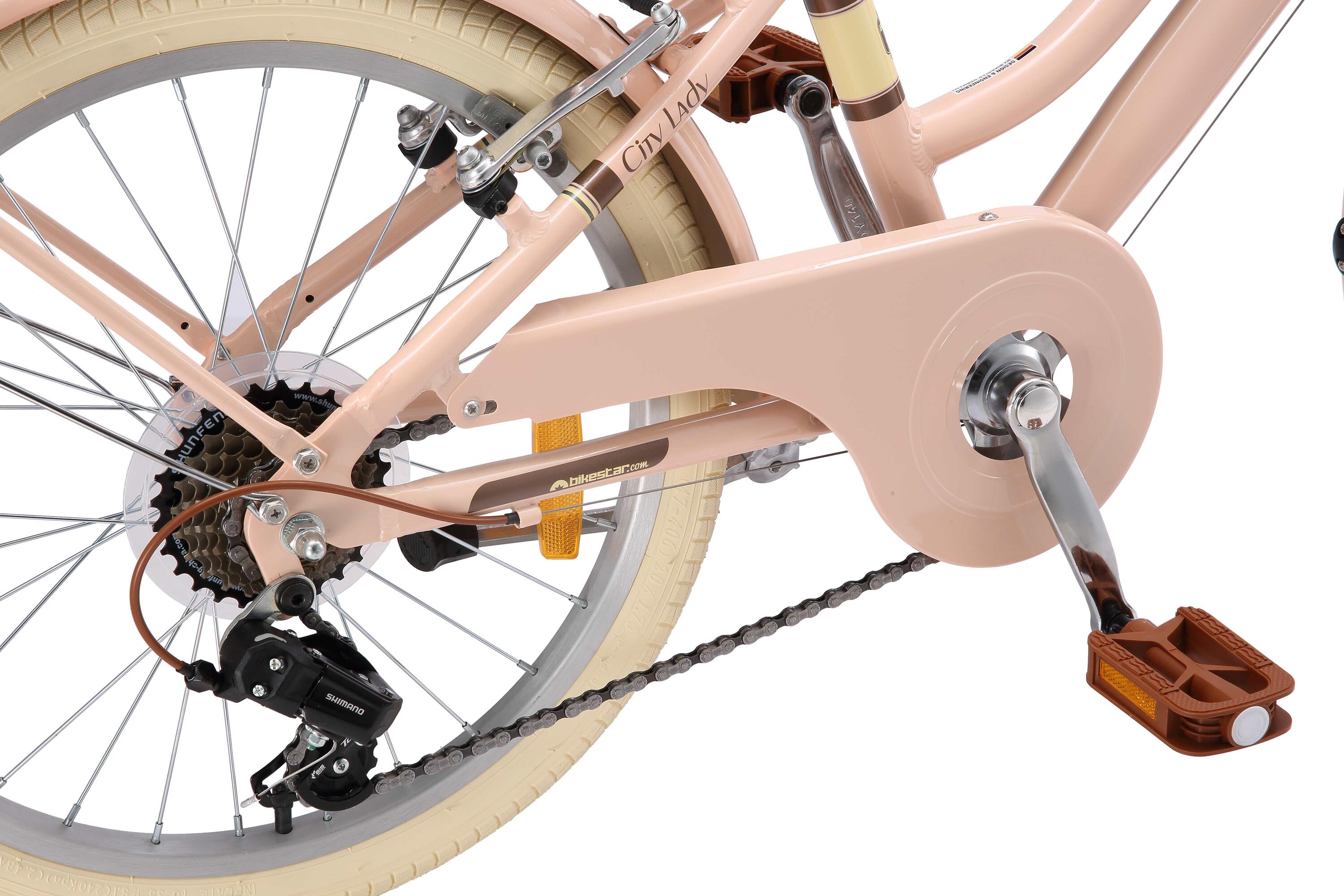 Kinderfiets 20 inch vanaf 6 - 9 jaar, City Retro 5/7
