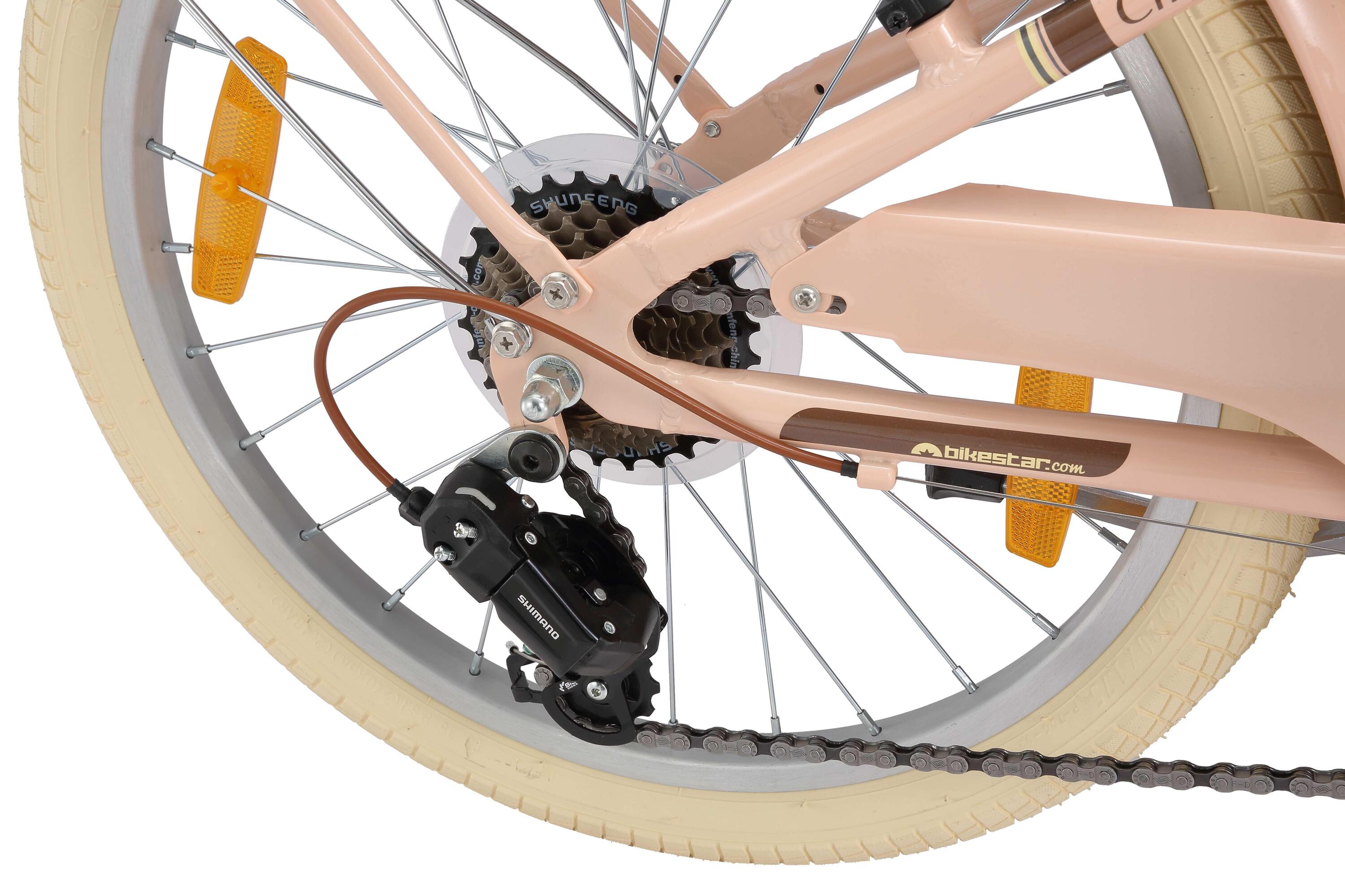 Kinderfiets 20 inch vanaf 6 - 9 jaar, City Retro 4/7