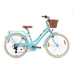 Vélo enfant 24 pouces à partir de 10 - 13 ans, VTC City Retro