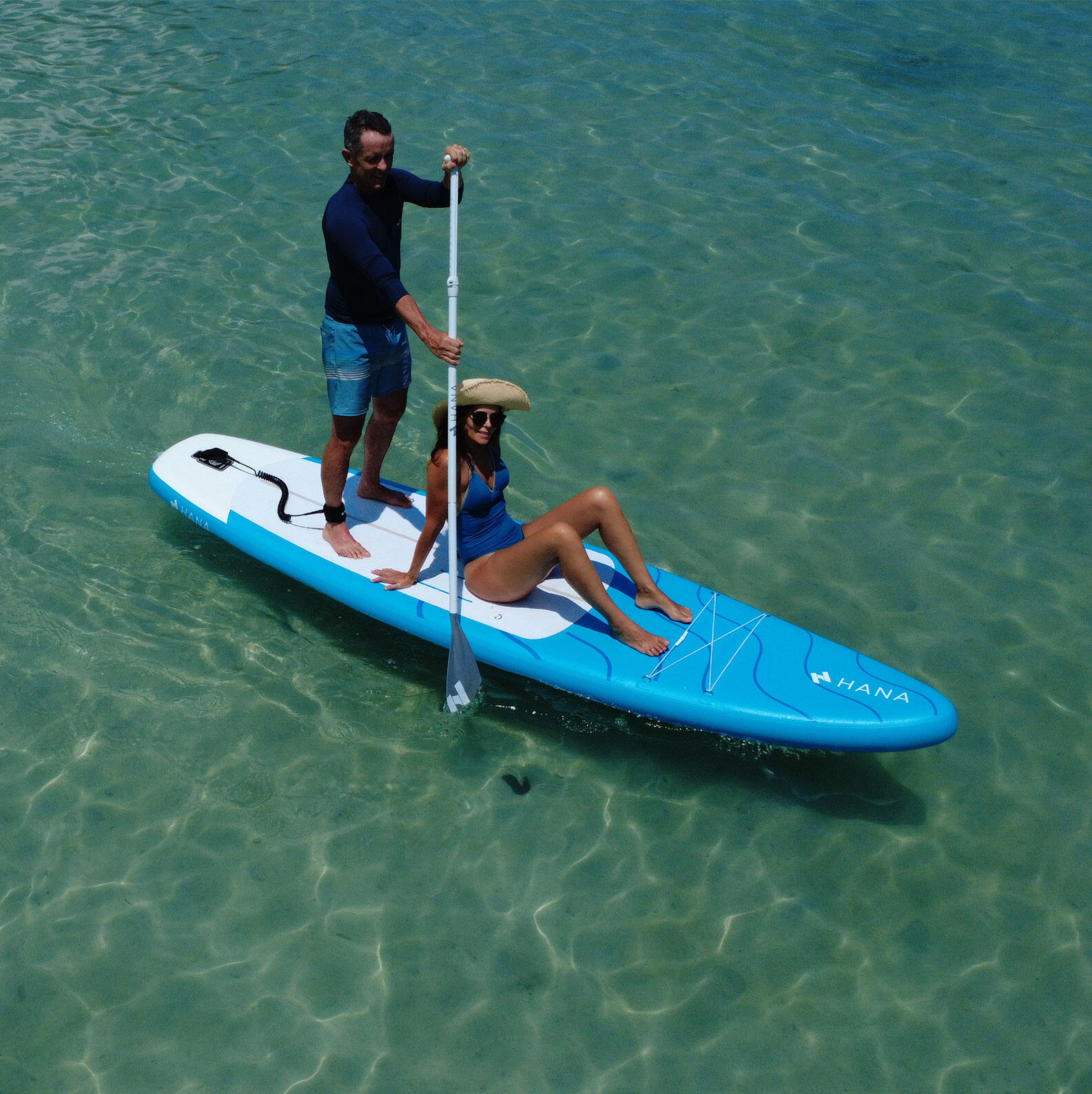 PACK paddle surf inflable HANA LEGEND Turquesa 10'2 6/7