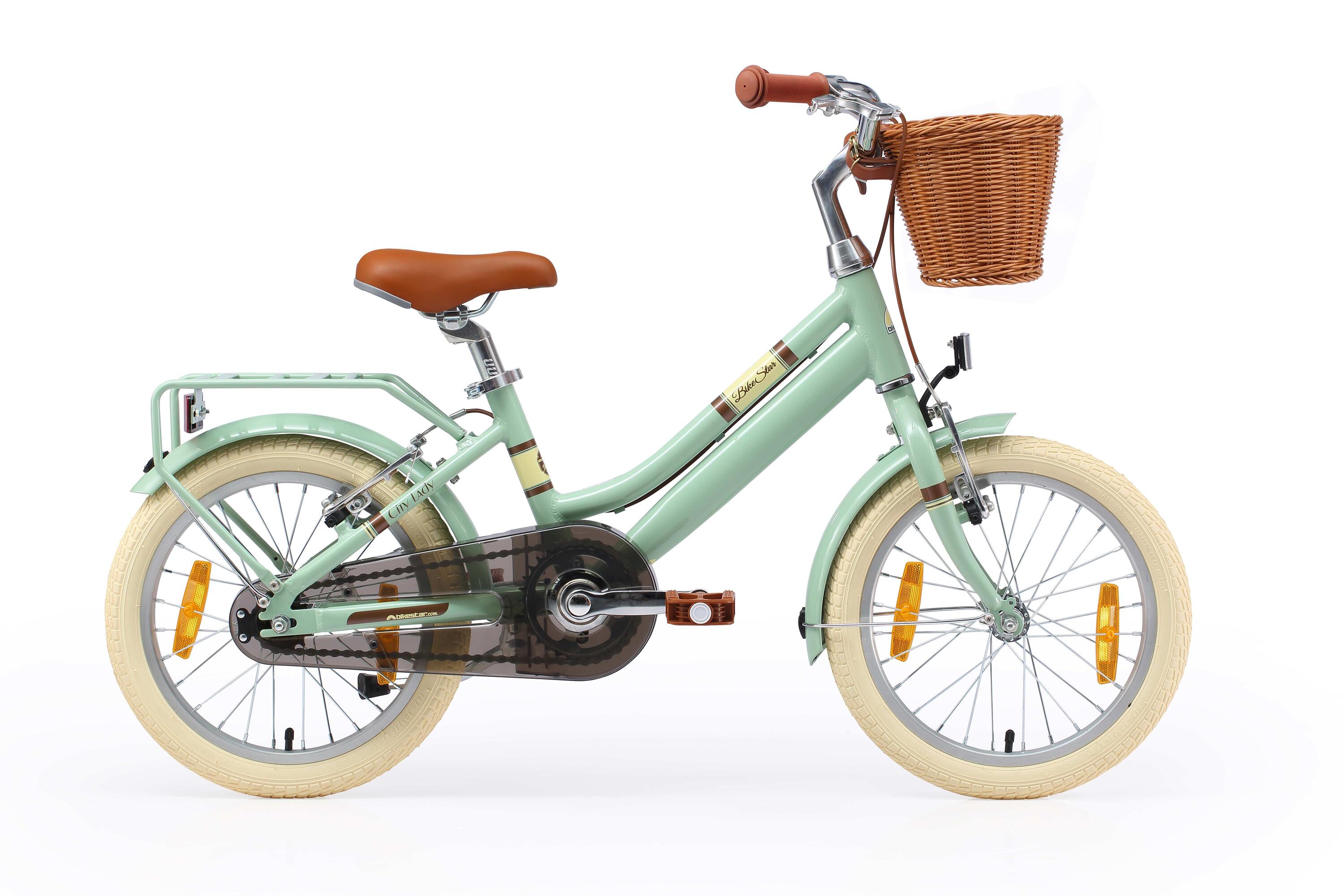 BIKESTAR Kinderfiets 16 inch vanaf 4 - 6 jaar, City Retro