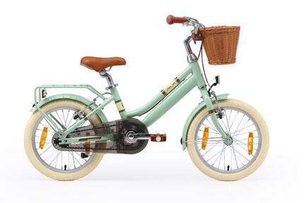 Vélo enfant 16 pouces à partir de 4 - 6 ans, VTC City Retro