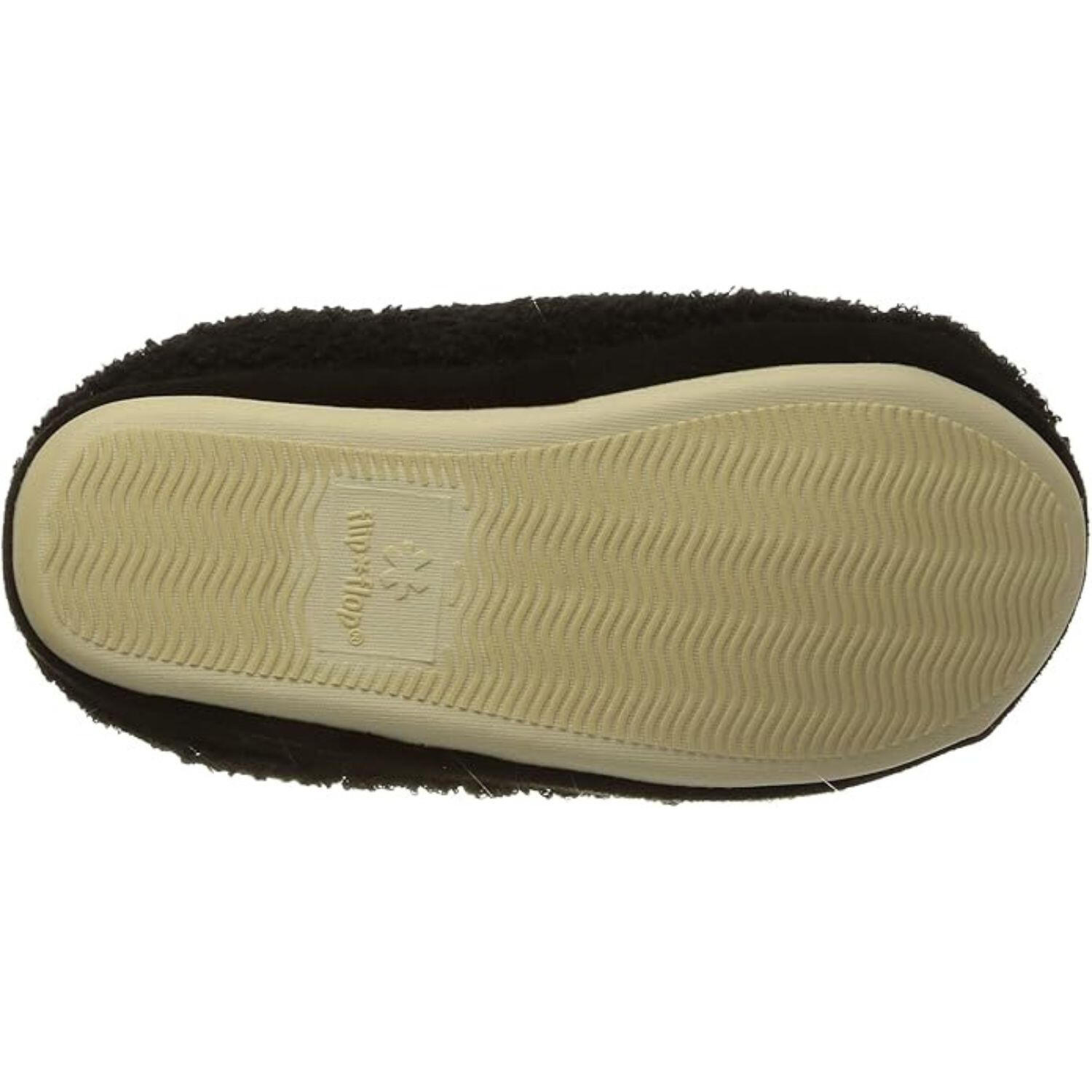 Vrouwen Flip Flop camping slippers warm comfortabel zwart 3/6