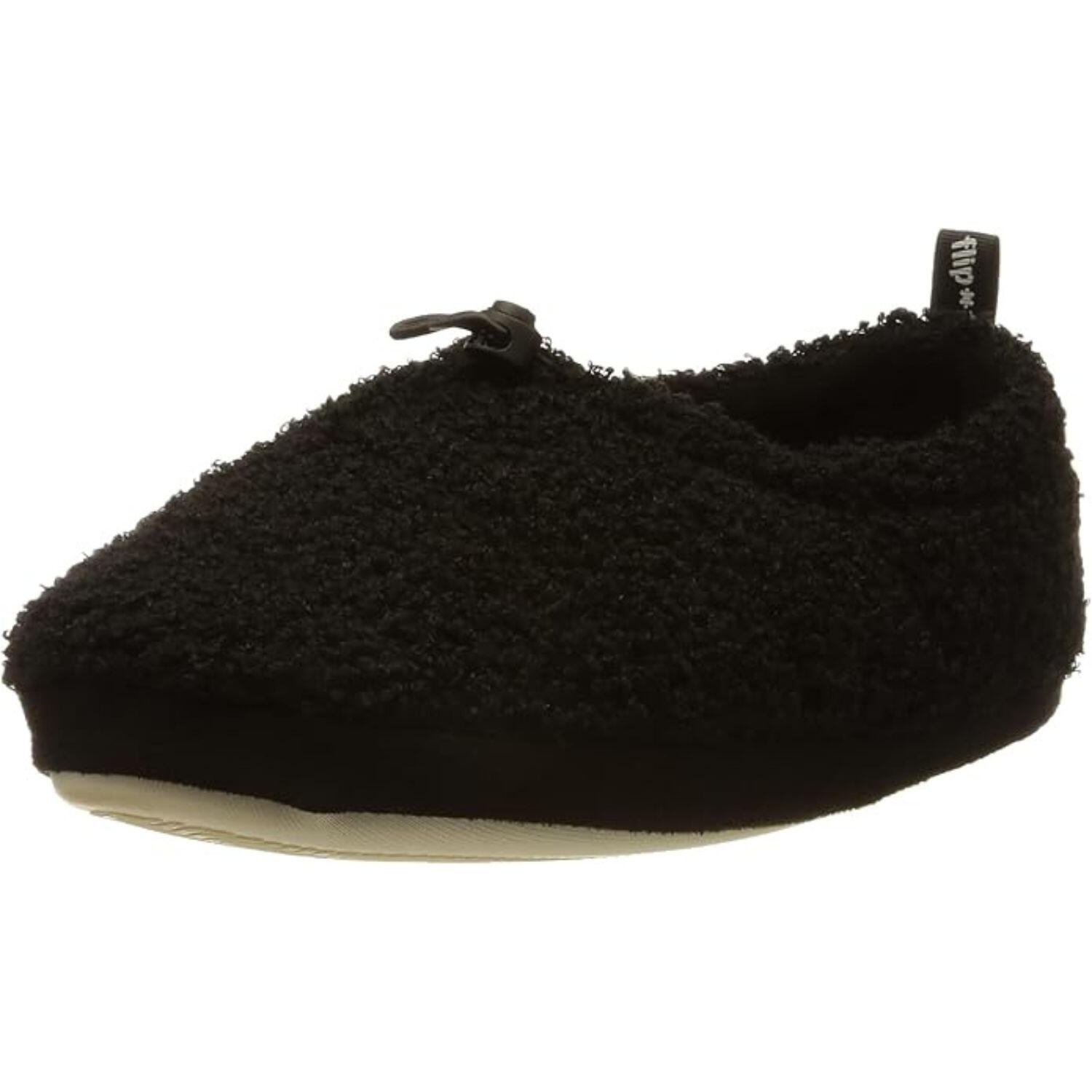 Vrouwen Flip Flop camping slippers warm comfortabel zwart 5/6