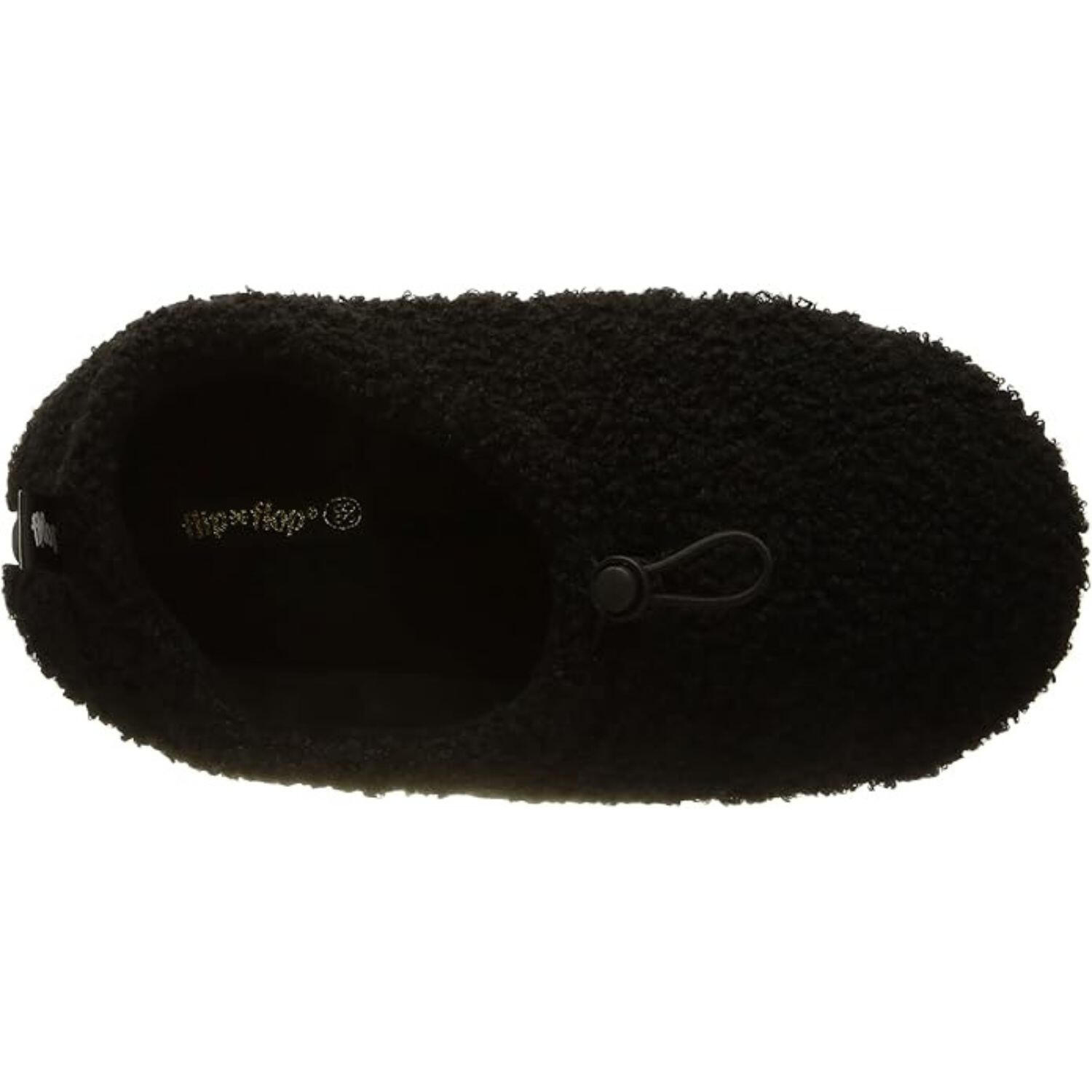 Vrouwen Flip Flop camping slippers warm comfortabel zwart 2/6