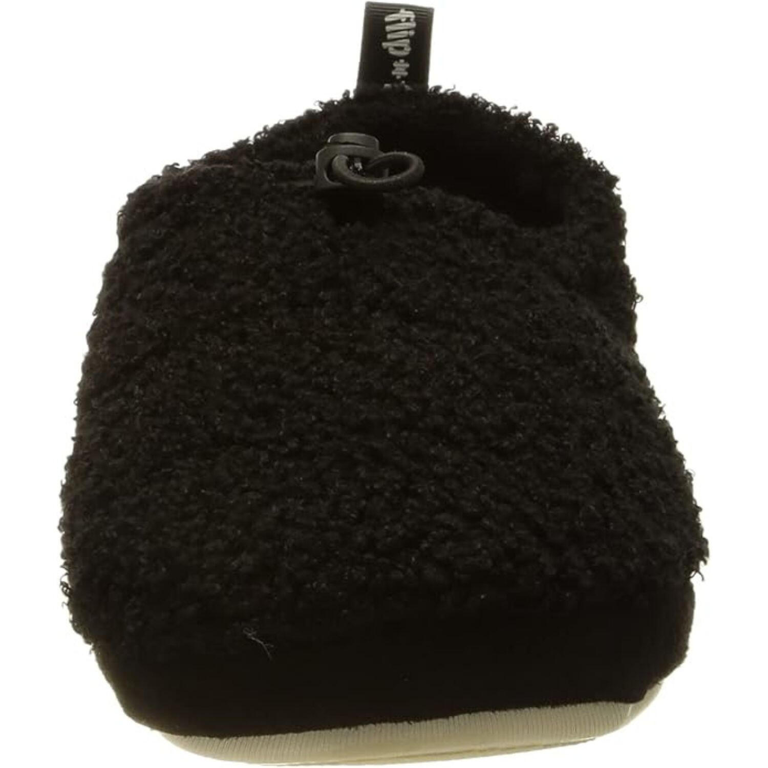 Vrouwen Flip Flop camping slippers warm comfortabel zwart 4/6