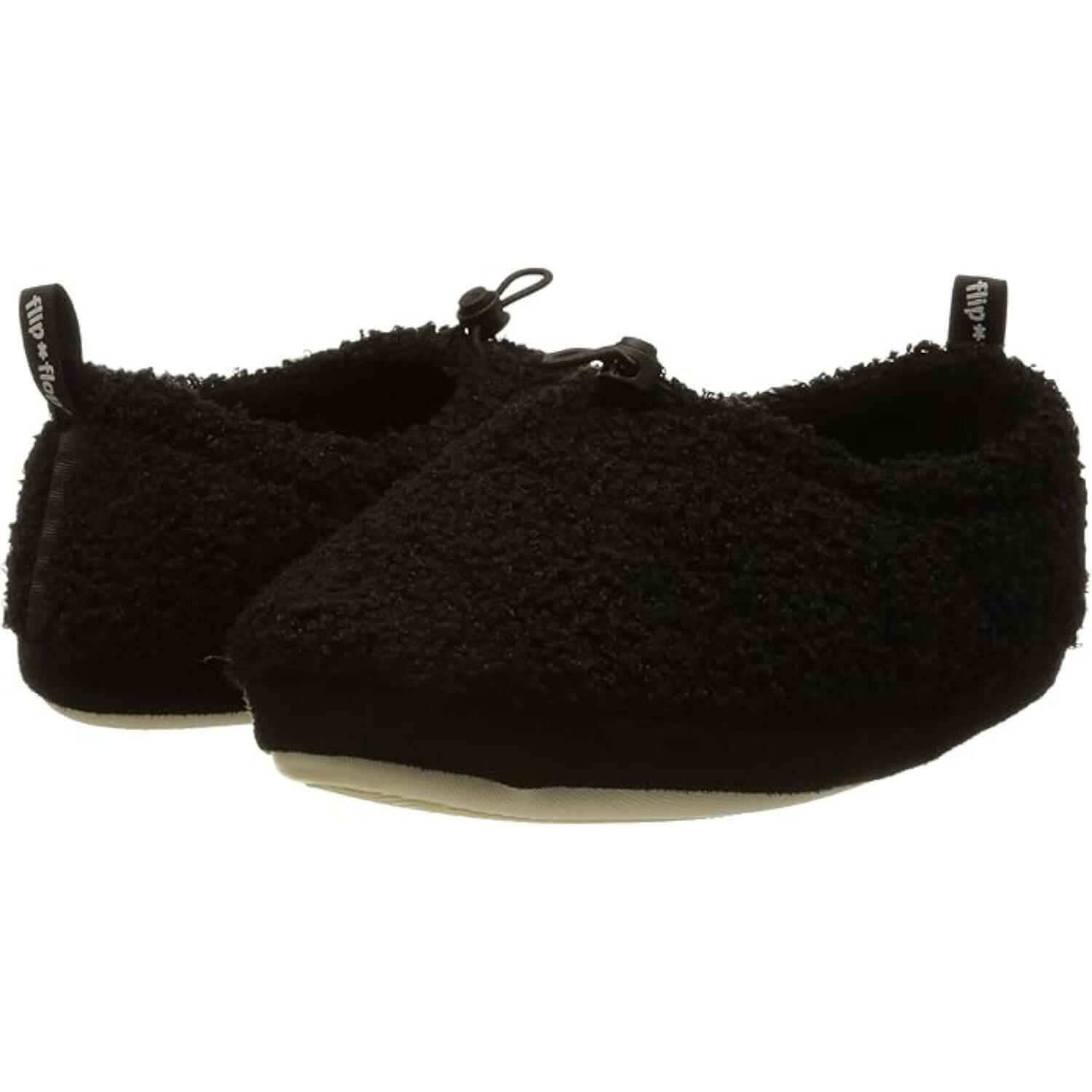 Vrouwen Flip Flop camping slippers warm comfortabel zwart 6/6