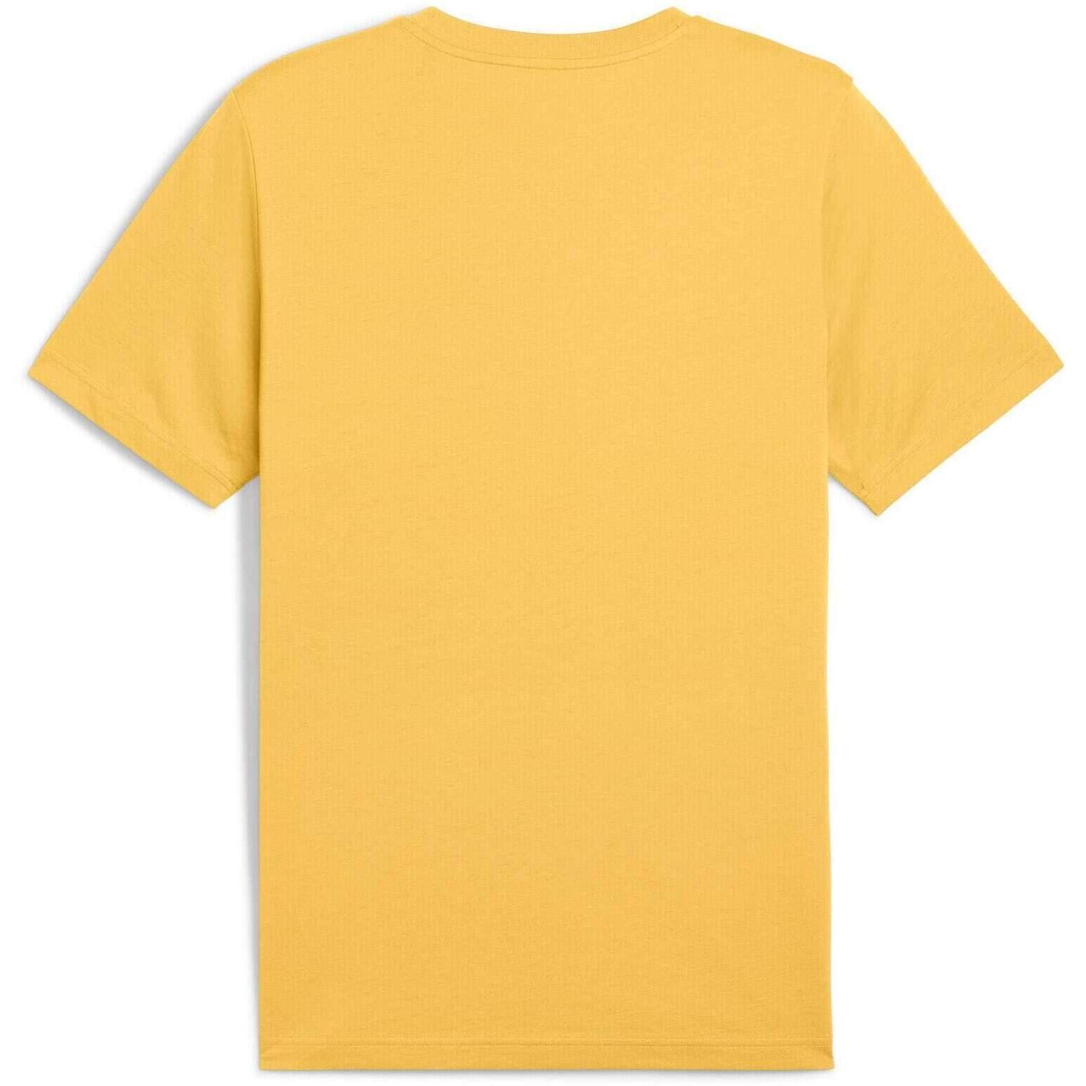 Maglietta Puma Ess 2 Color No. 1 Logo Tee, Giallo, Uomini 2/3