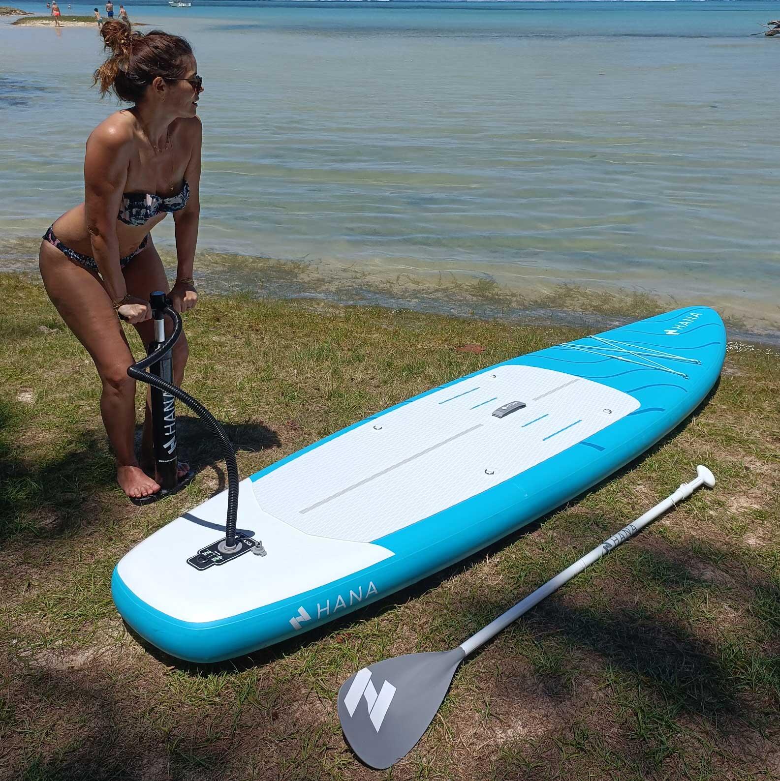 PACK paddle surf inflable HANA LEGEND Turquesa 10'2 7/7
