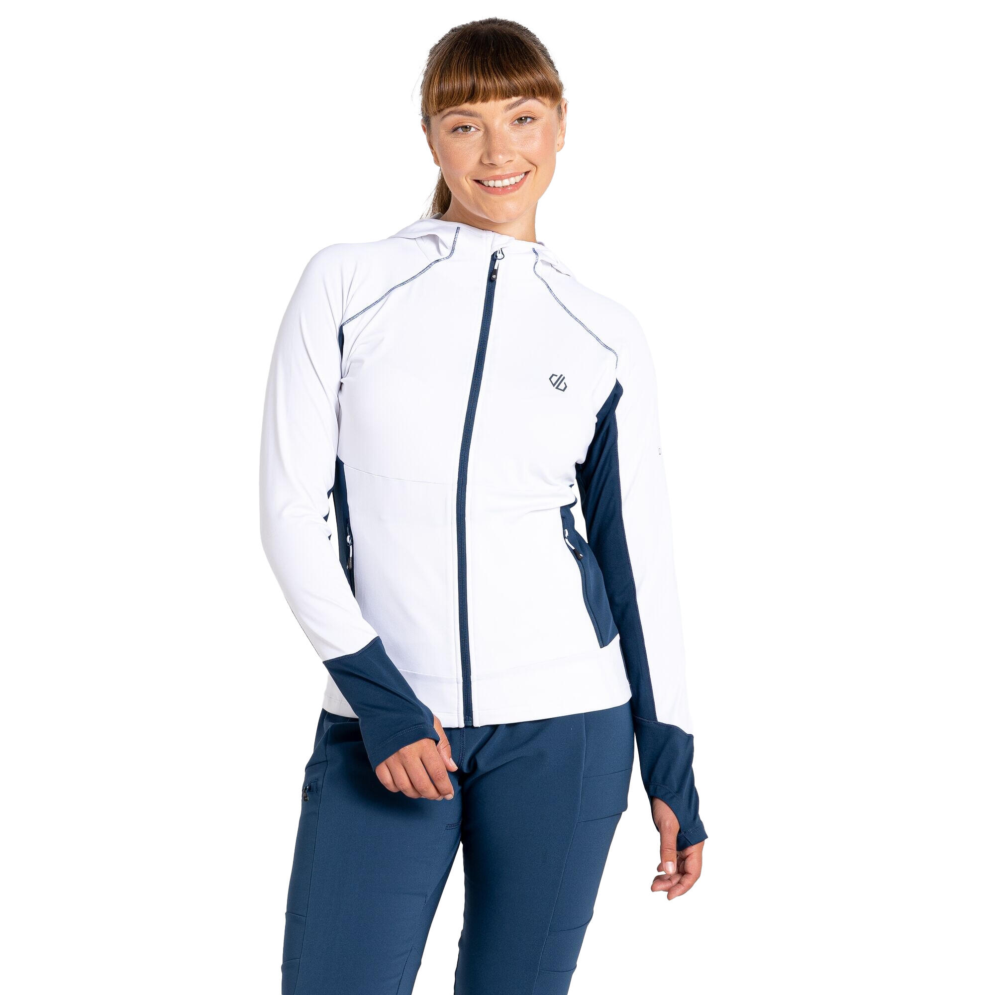 Midlayer Con Cappuccio Donna Dare 2B Convey II Bianco Moonlight Denim 4/5