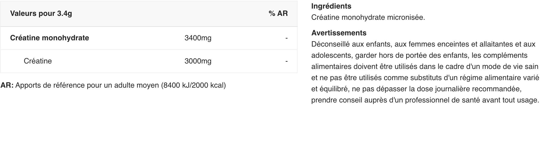 Creatinas - Monohidrato De Creatina Micronizado (500 G) - Neutro 2/7