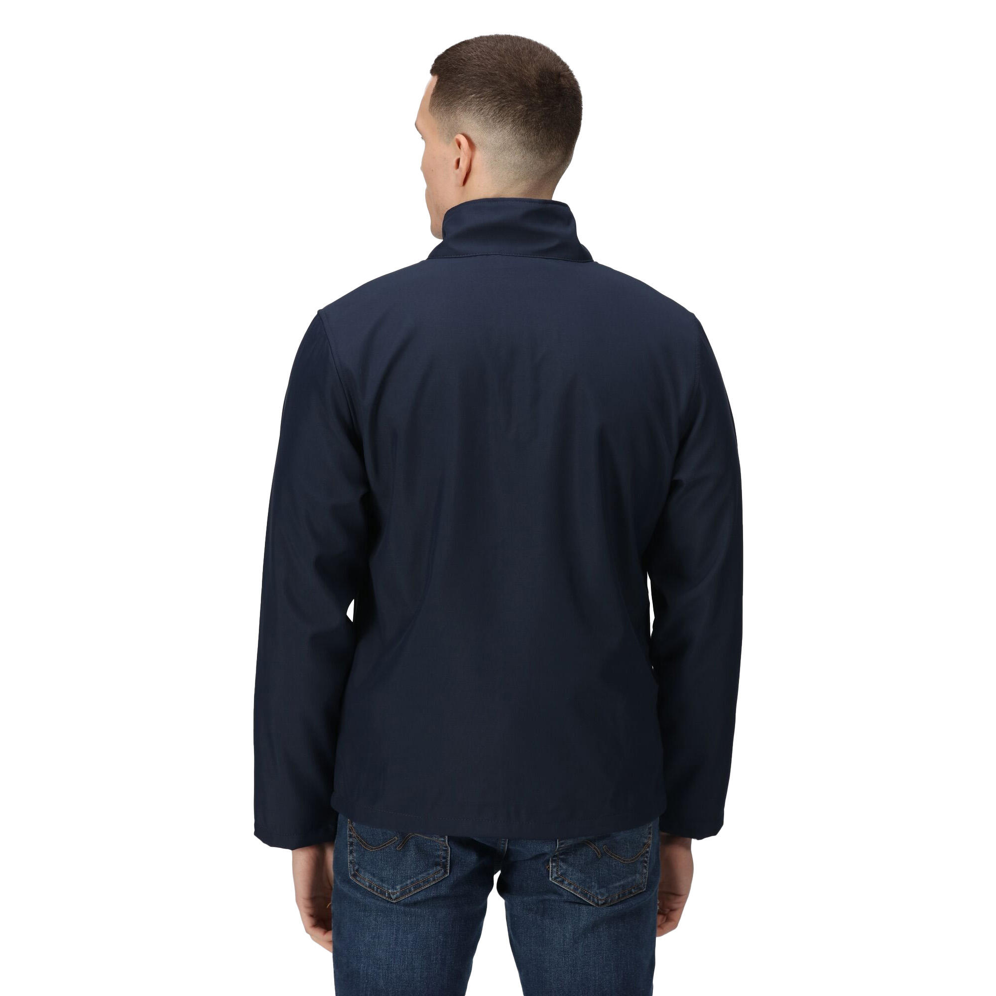 Mens Lightweight Soft Shell Jacket (Navy) 2/5