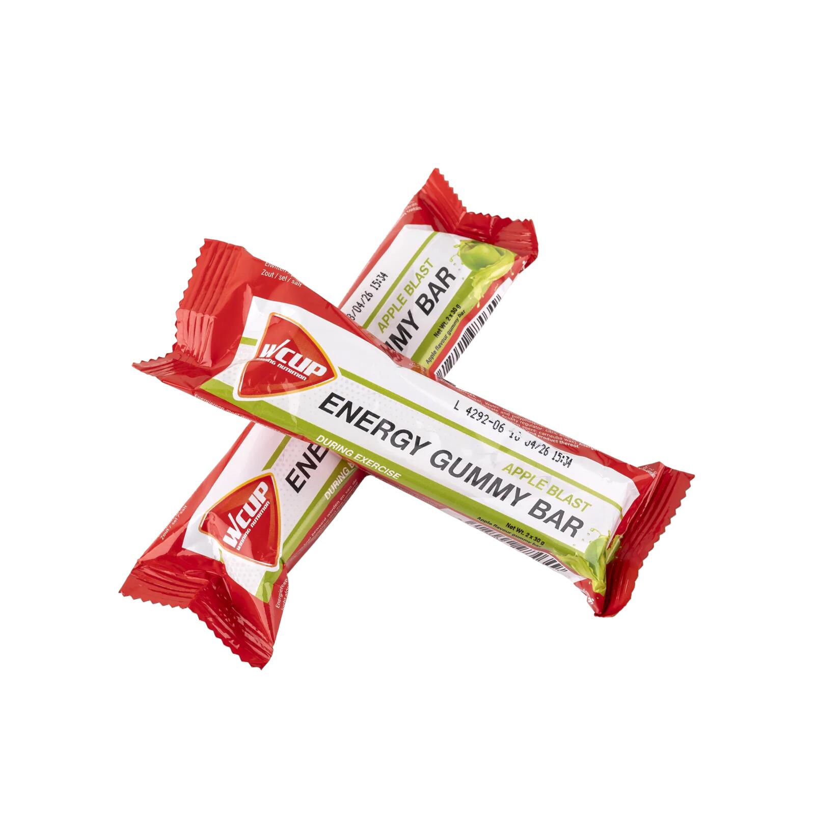 WCUP Energie Bar Appel - Gummy Bar 10x60gr