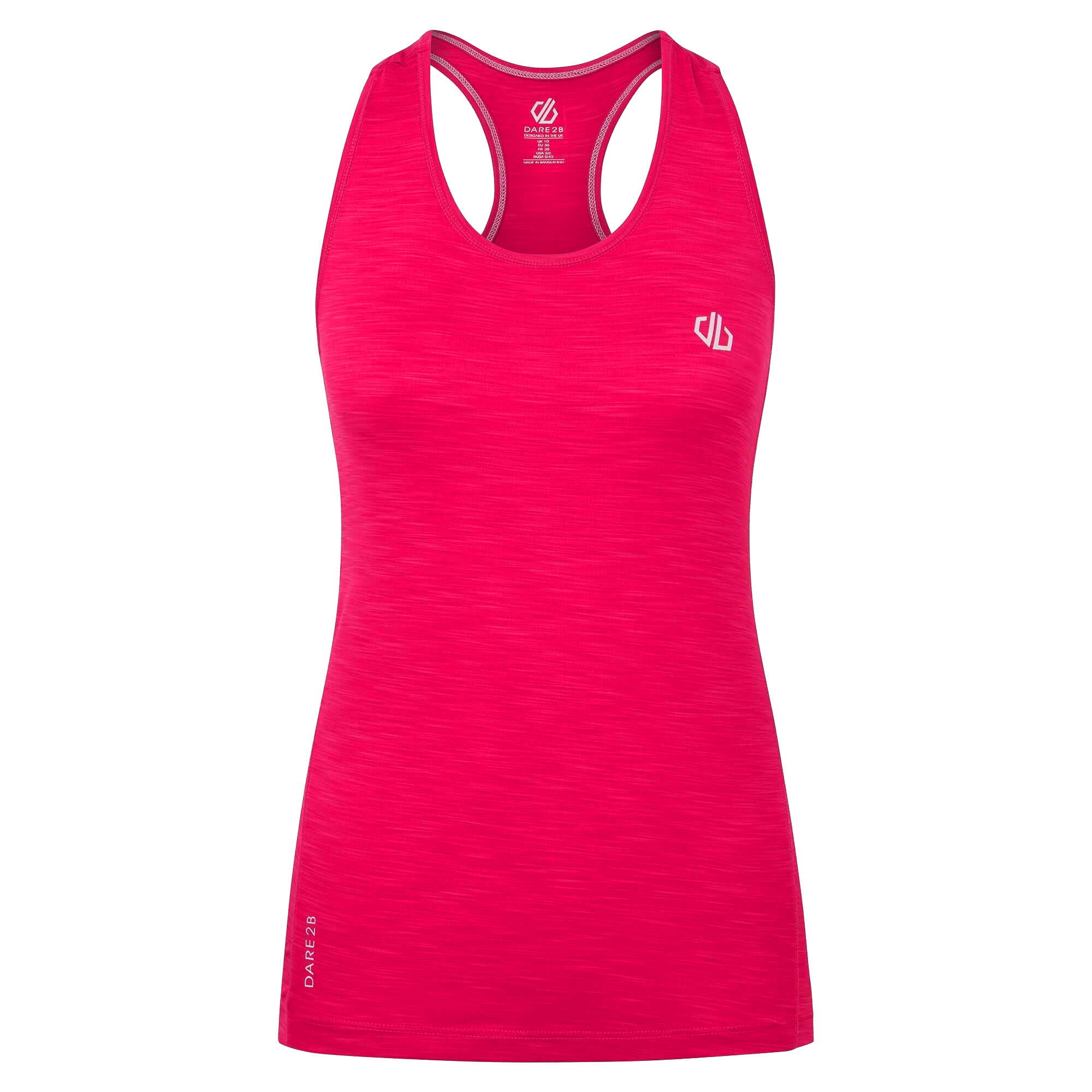 DARE 2B Camiseta Sin Mangas Modernize II para Mujer Rosa Neón