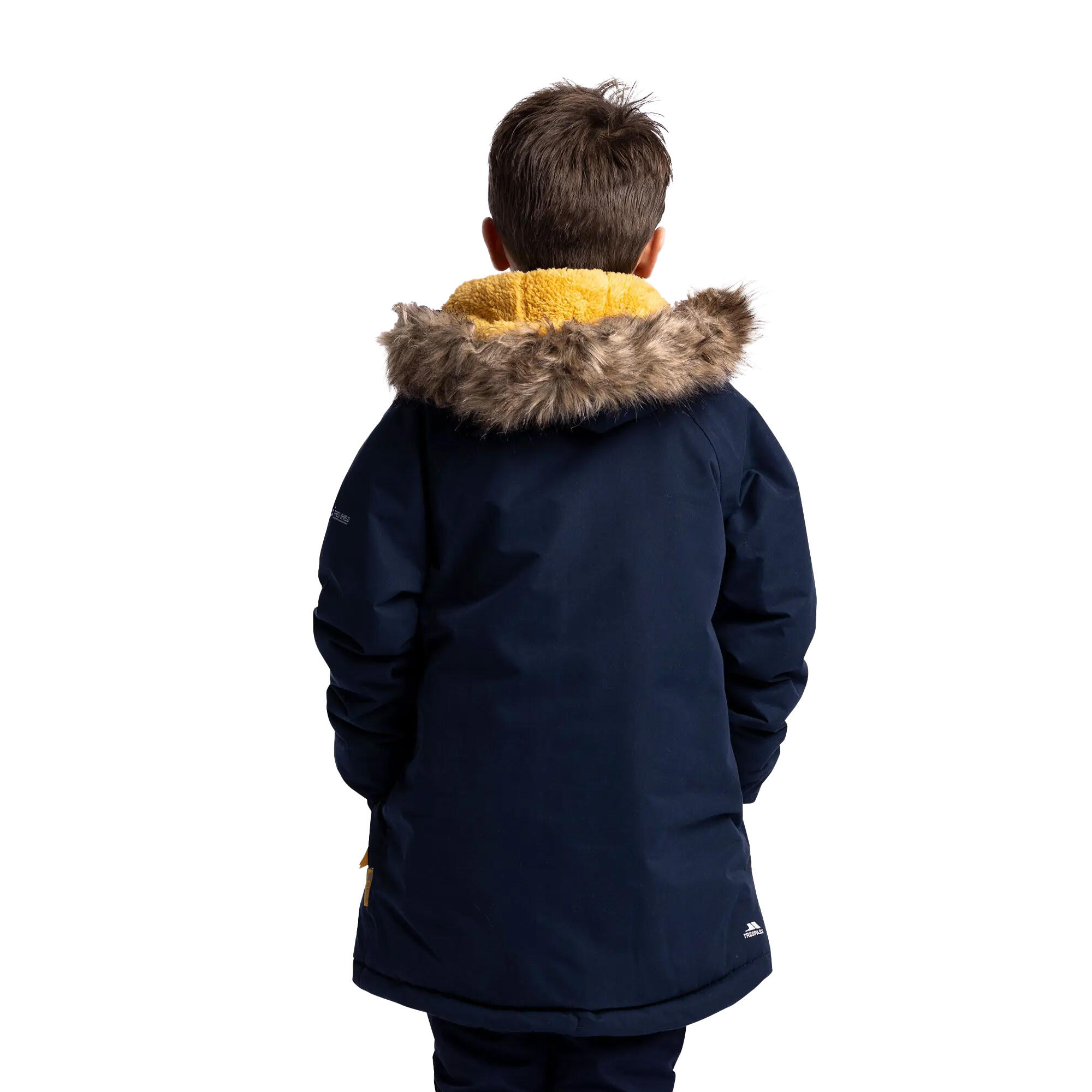 Childrens/Kids Ultimately Waterproof Padded Jacket (Navy) 3/5
