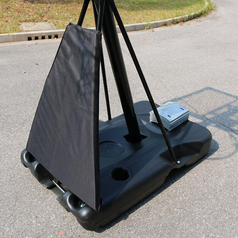 Panou baschet Streetball cu sistem rebound, inaltime 245-305 cm, panou 120x80 cm